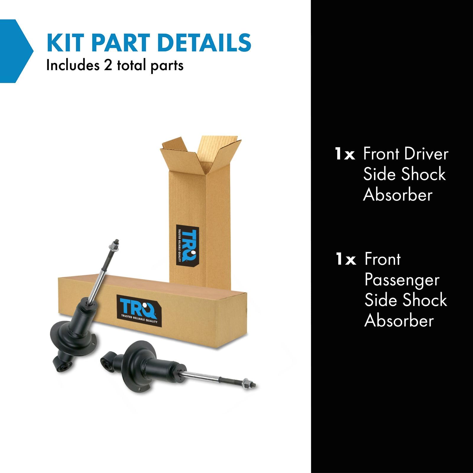Trq Front Shock Absorber Set Compatible With 2004-2010 Infiniti Qx56 2005-2015 Nissan Armada 2004 Pathfinder Armada 2004-2023 Ti