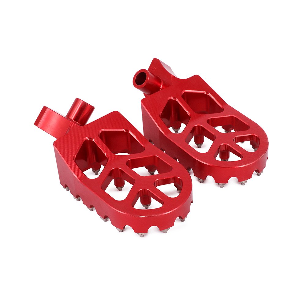 Anxin Foot Pegs Footpegs Footrest Foot Pedals Rests Cnc For Cr125 95-99 Cr250R 95-99 Cr500R 95-01 Motorcycle Red
