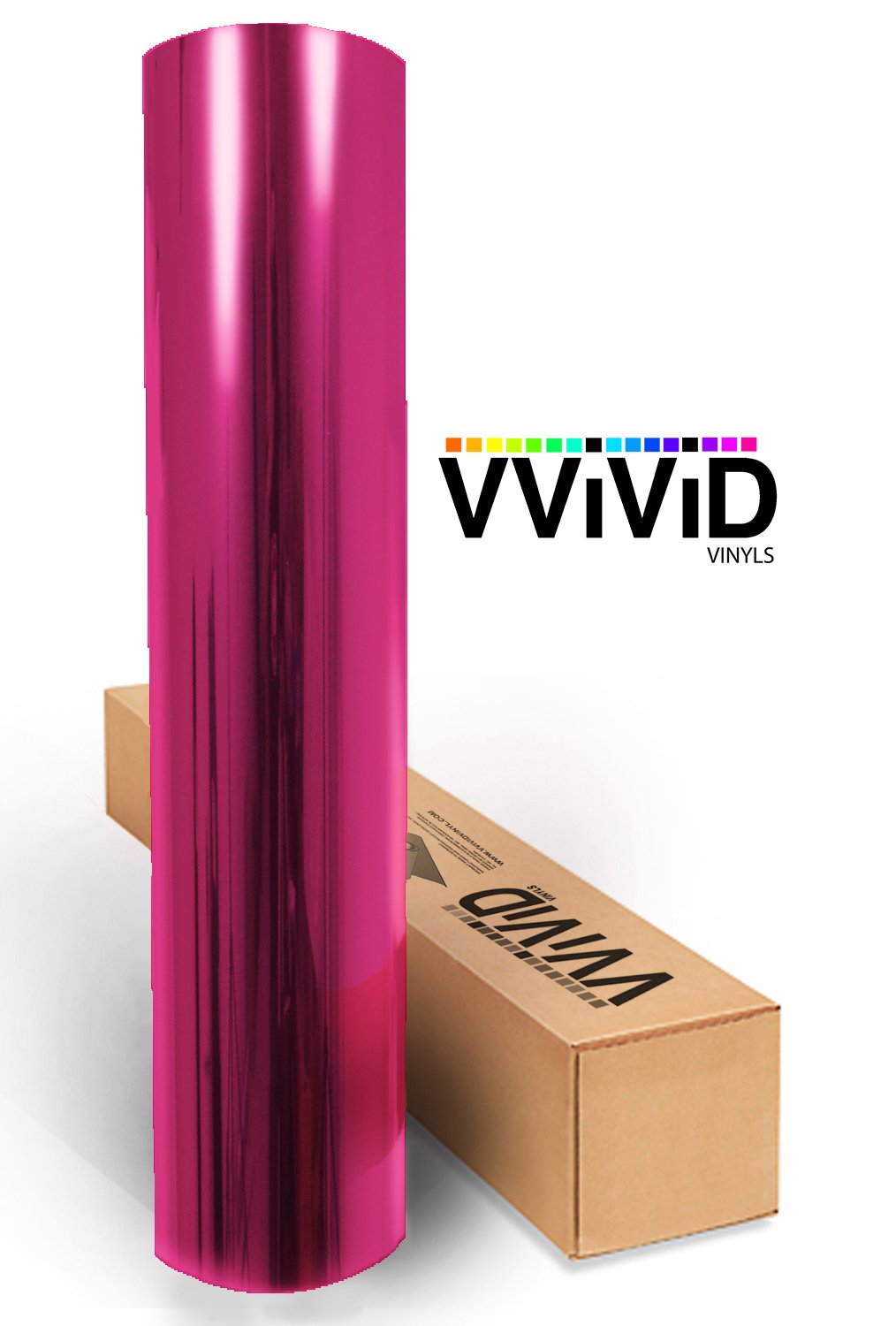 Vvivid Transparent Colorful Vinyl Window Tinting Sheets (1.49Ft X 5Ft, Pink)