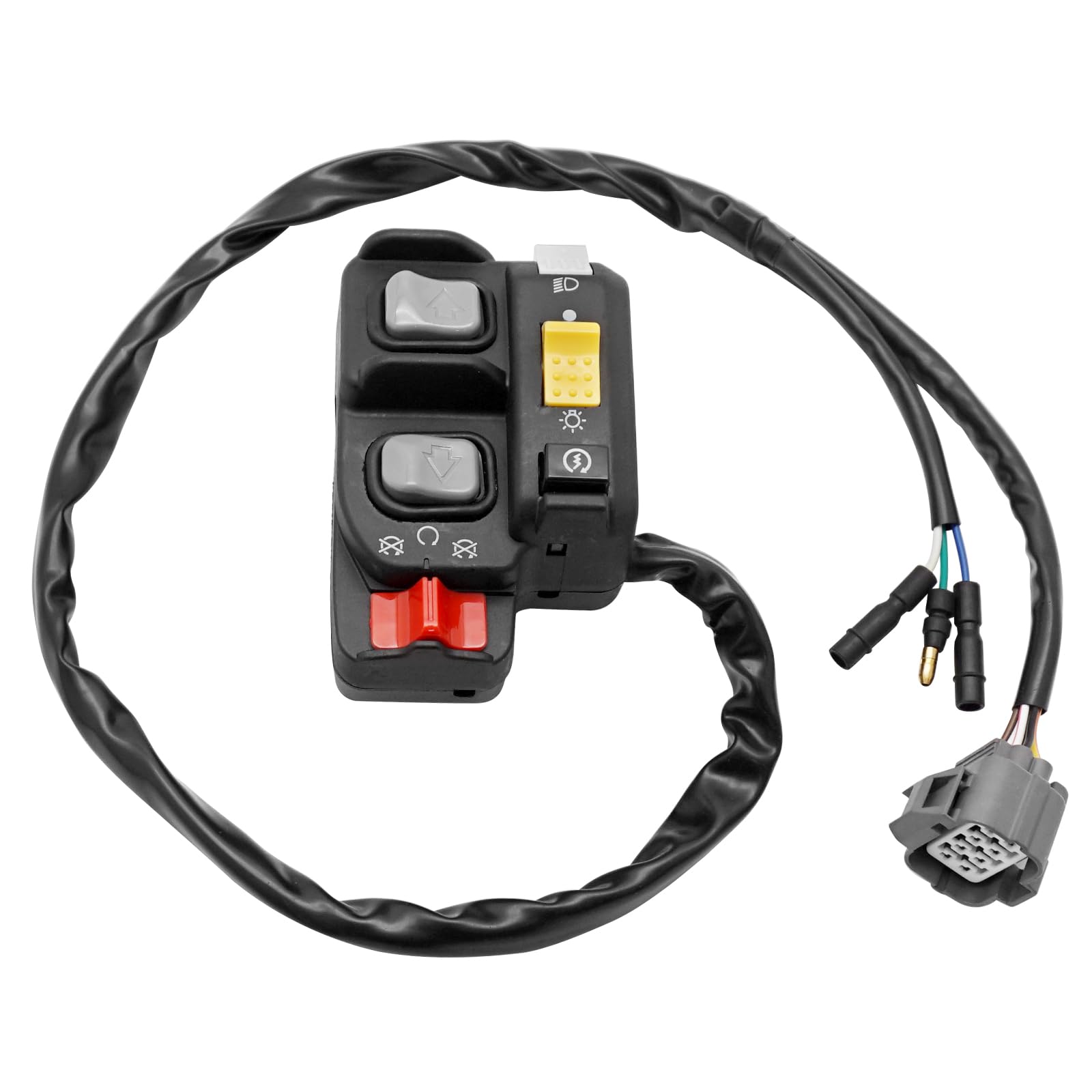 Compatible With Honda Recon 250 Es Trx250-Te Handlebar Control Switch Start Kill Stop Headlight Button Switch 2002-2004