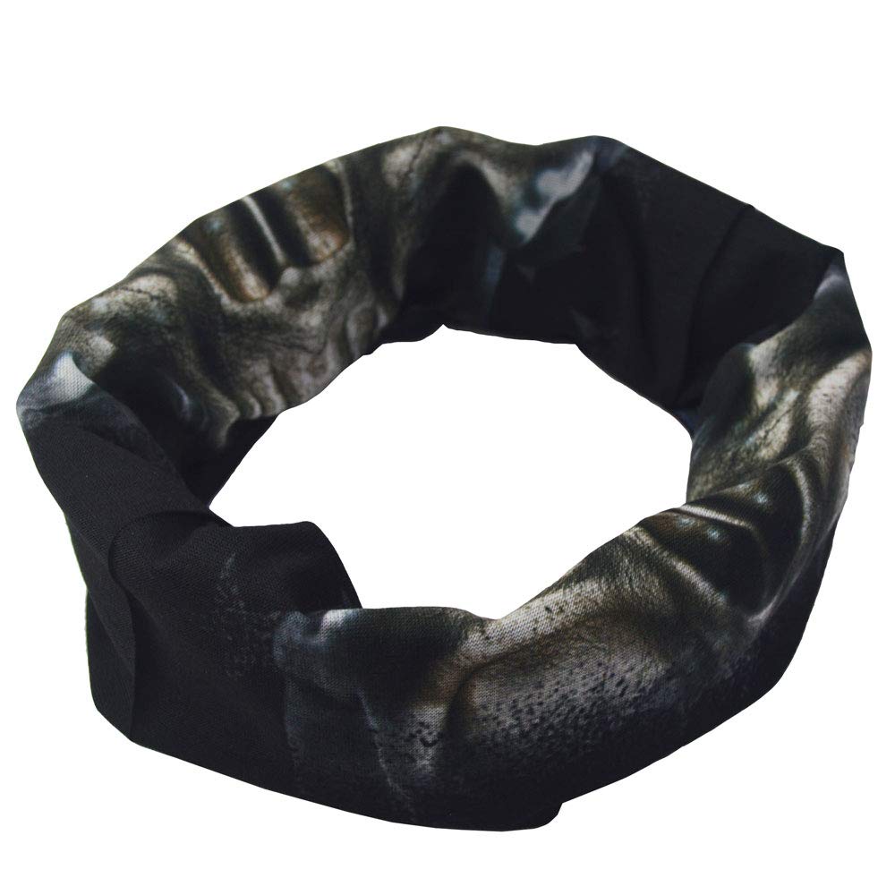 Obacle Skull Face Mask Half for Dust Wind UV Sun Protection Seamless 3D Tube Mask Bandana for Men Women Thin Breathable Skeleton