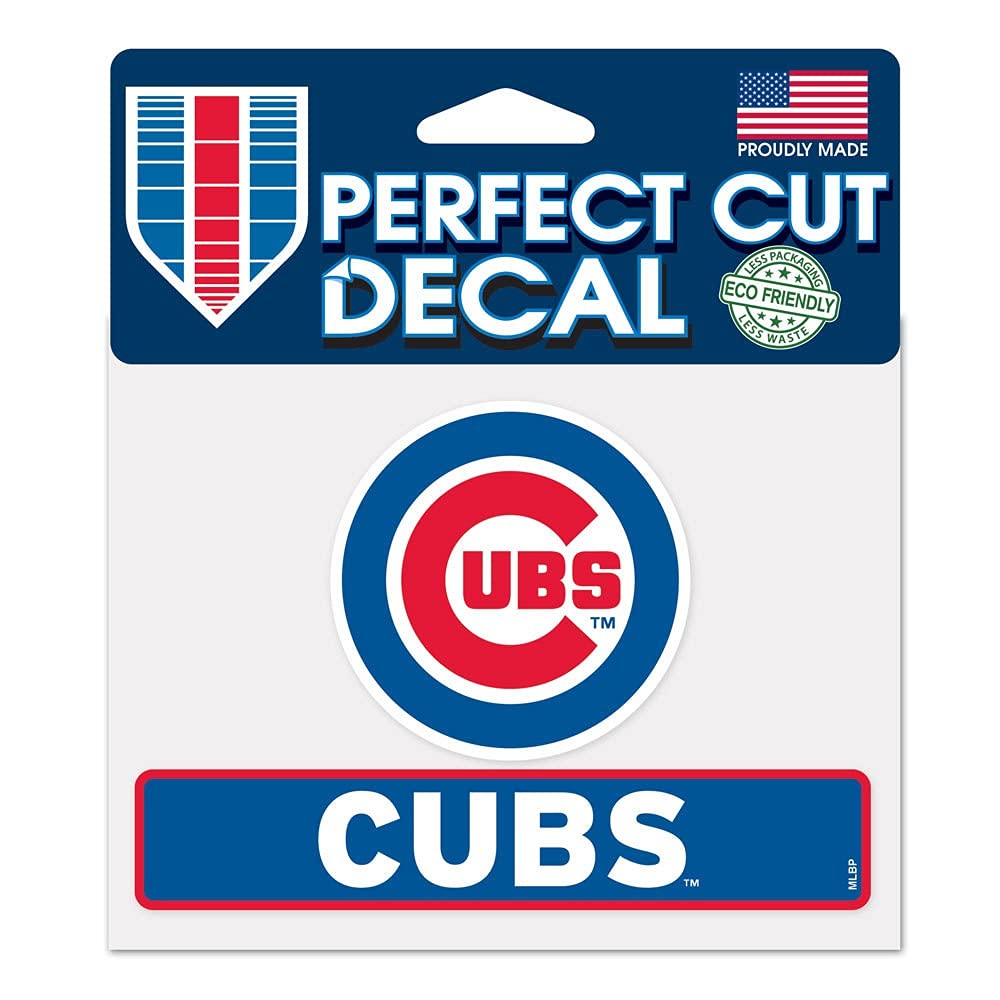 Wincraft MLB Chicago Cubs WCR17834014 Perfect Cut Color Decal, 4.5' x 5.75'
