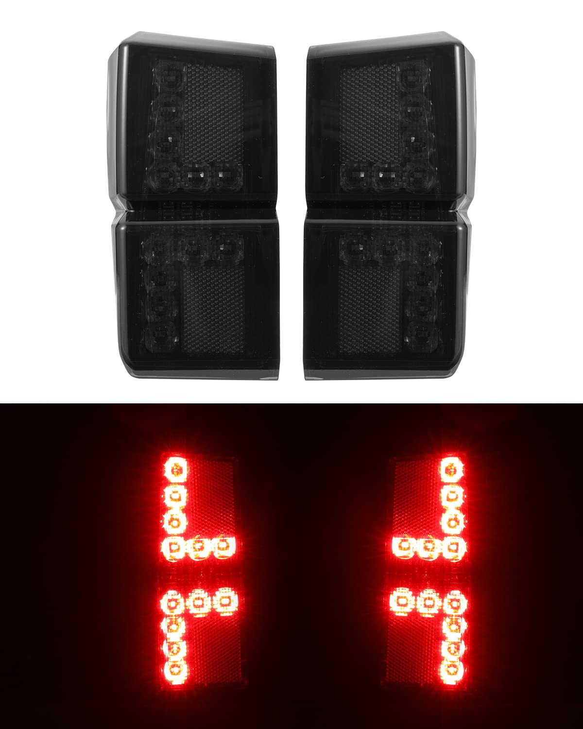 A & UTV PRO UTV Ranger LED Tail Lights Ranger 1000 XP Taillights, Rear Brake Stop Running Lamp for 2018-2024 Polaris Ranger 1000