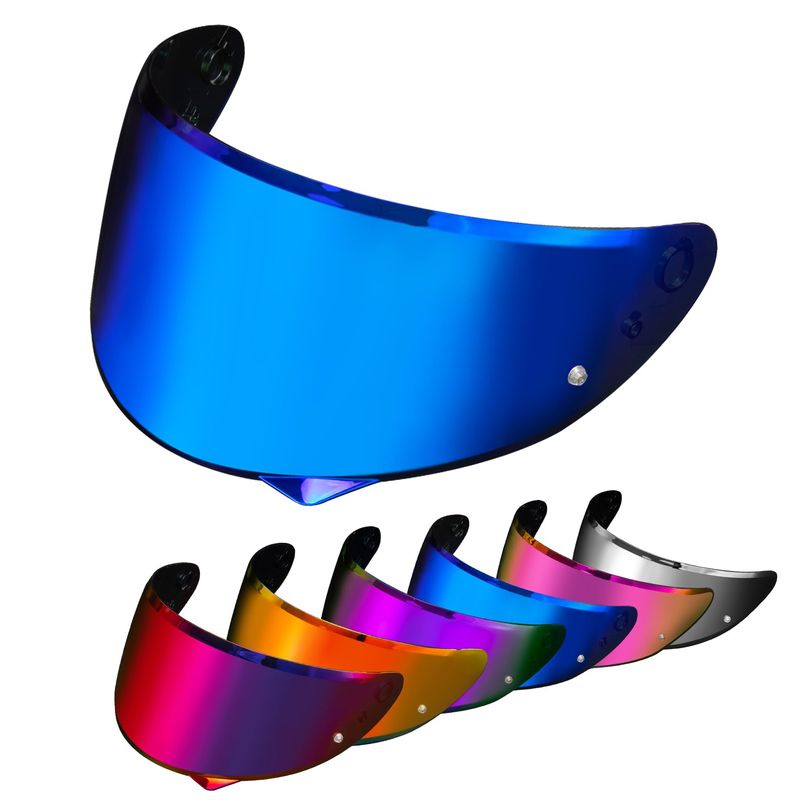 PSLER C10 Visor - C10 Tinted Visor HJ-34P Pinlock-Ready Helmet Face Shield for C10 HJ 34P,Deep Blue