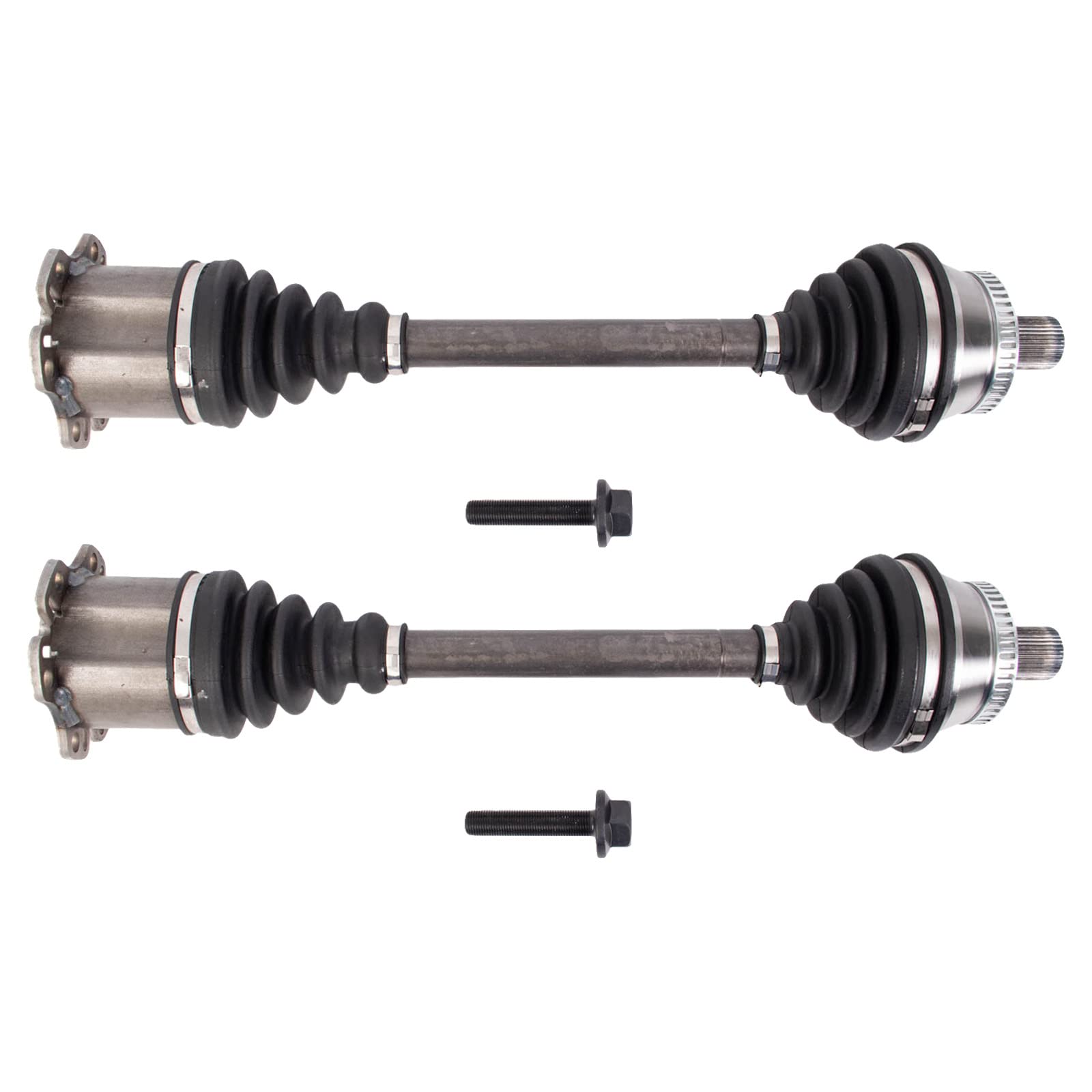 Trq Front Cv Axle Shaft Assembly Set Compatible With 2002-2009 Audi A4