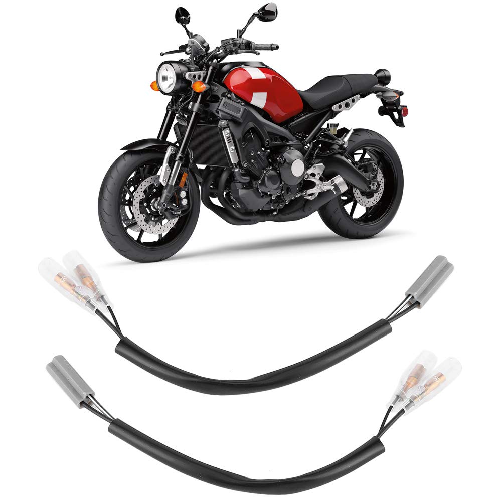 for Yamaha Turn Signal Adapter Replacement, 7.5in Turn Signal Wiring Adapter Plug Motorcycle Parts Signal Lights Retrofit for YZ