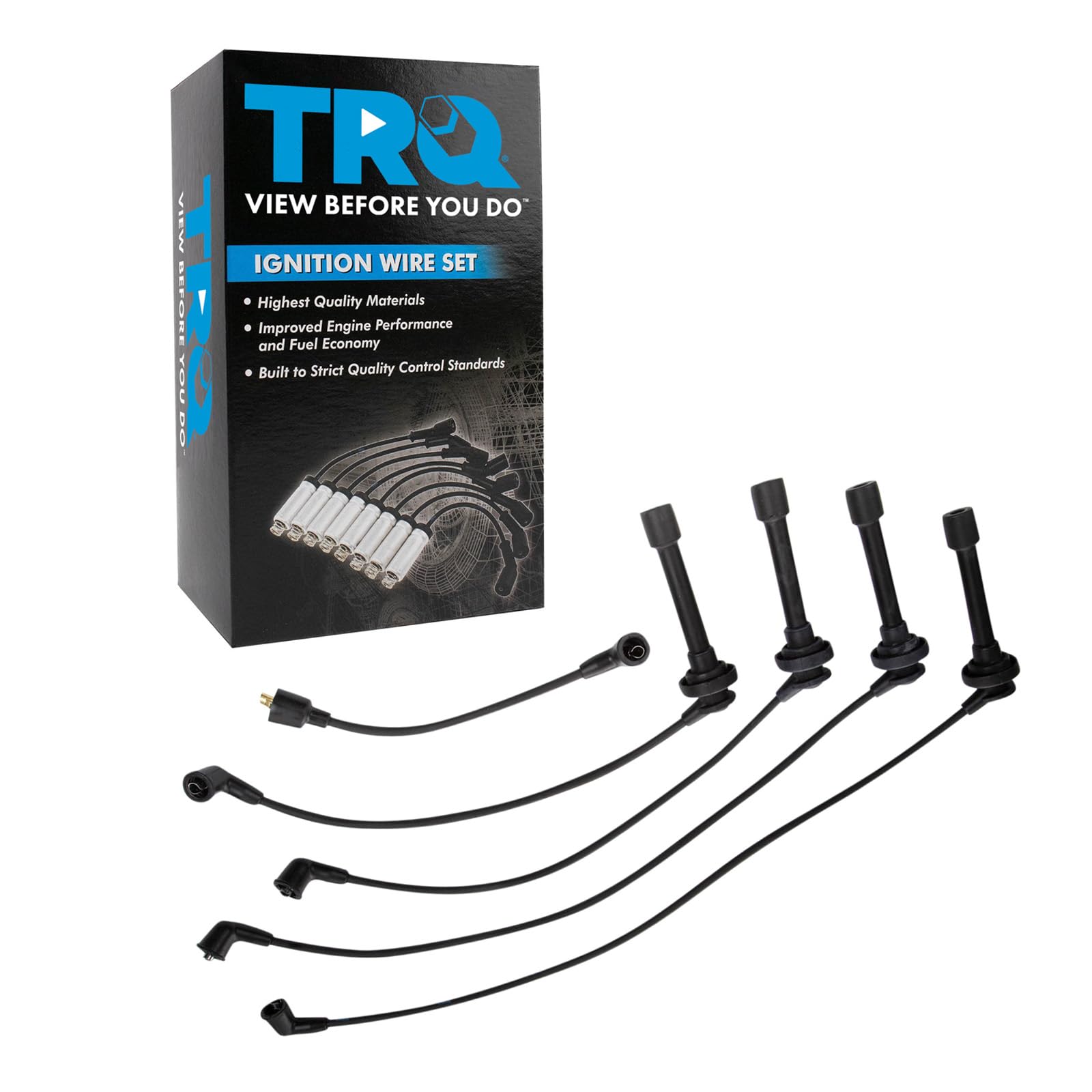 Trq Spark Plug Wire Set Compatible With 1995-1998 Nissan 200Sx 1991-1993 Nx 1991-1999 Sentra