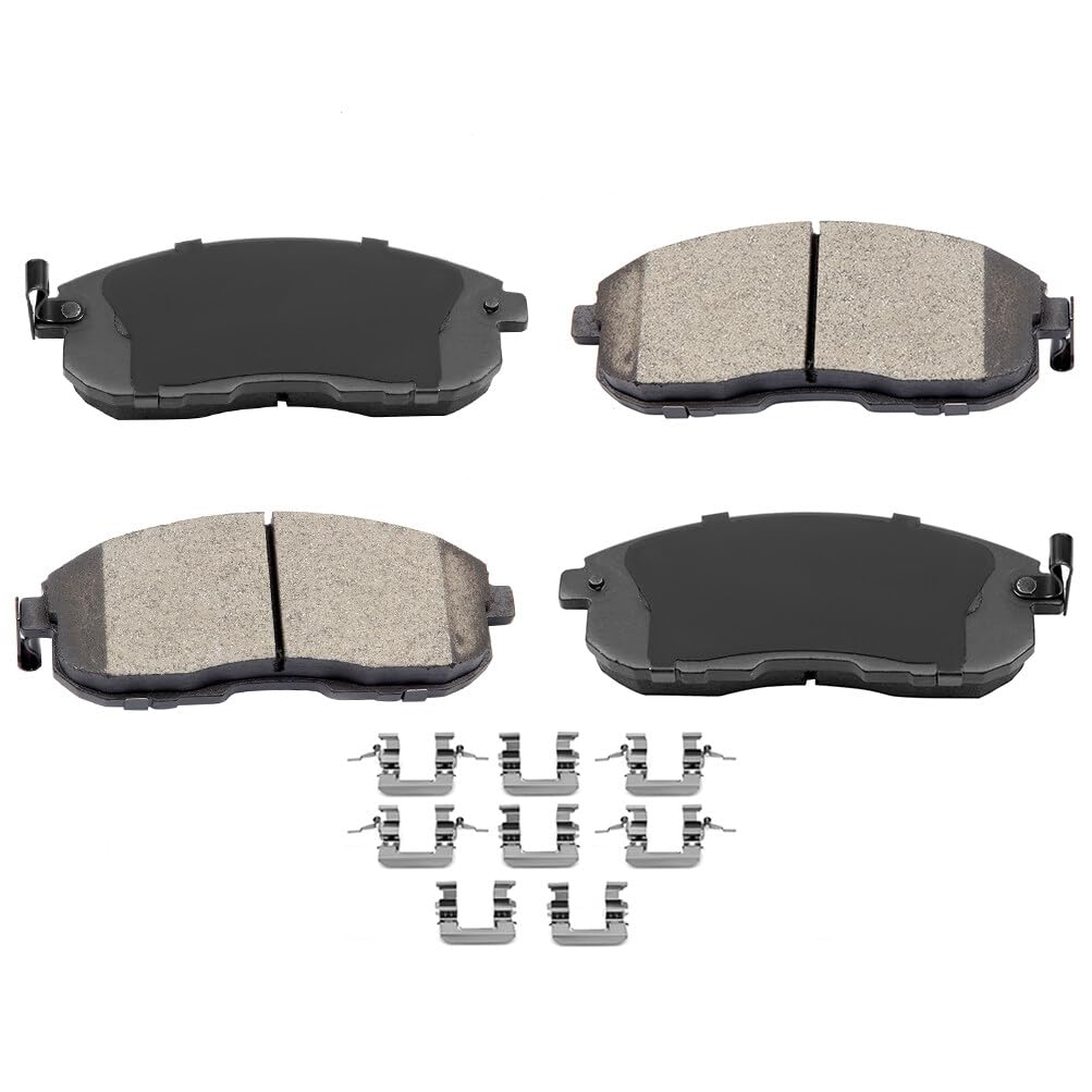 Cciyu D815 Front Ceramic Disc Brake Pads Kit For Nissan 350Z 2003-2005, Altima 1993-2001, 2007-2013, Juke 2011-2017, Maxima 1989