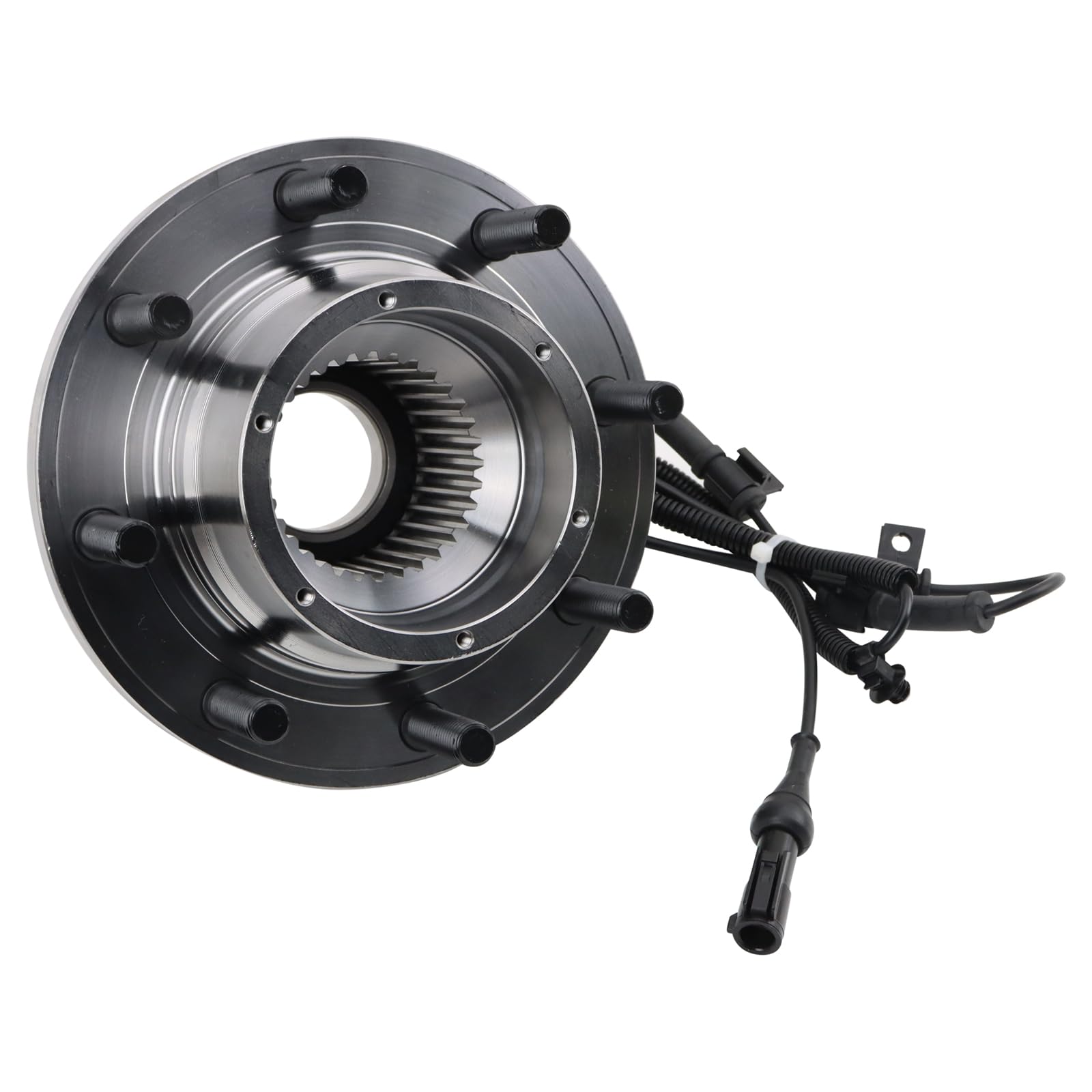 Trq Front Wheel Bearing & Hub Assembly 4Wd With Abs Sensor Compatible With 2005-2009 Ford F-250 Super Duty 2005-2010 F-350 Super