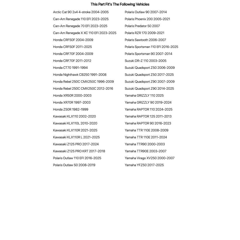NGK Resistor Sparkplug CR6HSA for Polaris OUTLAW 50 2008-2017