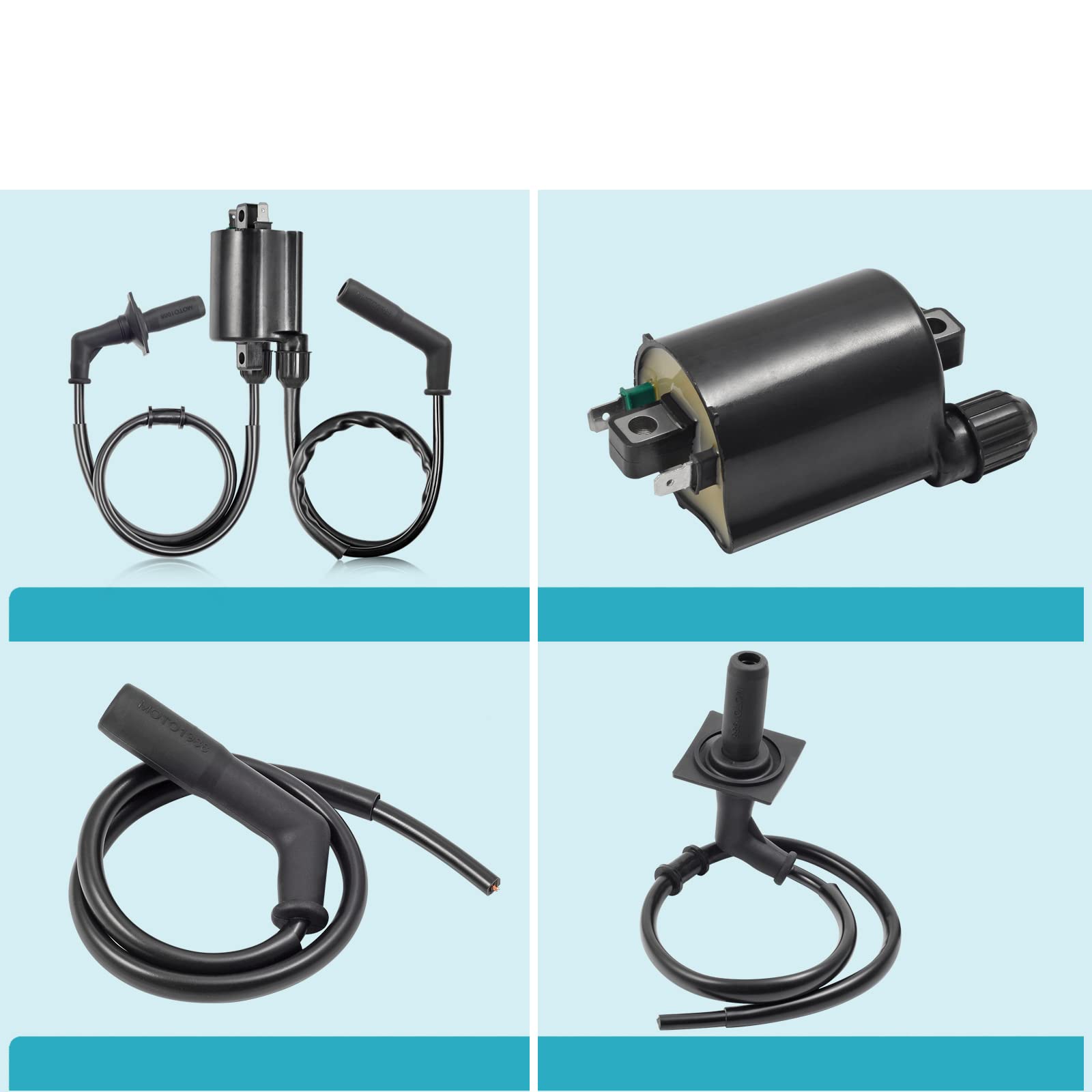 Moto1988 Ignition Coil Pack & Spark Plug + Cap For Honda Vt1100 Shadow 1100 Shadow Spirit Aero Ace Sabre 1100 1987-2007