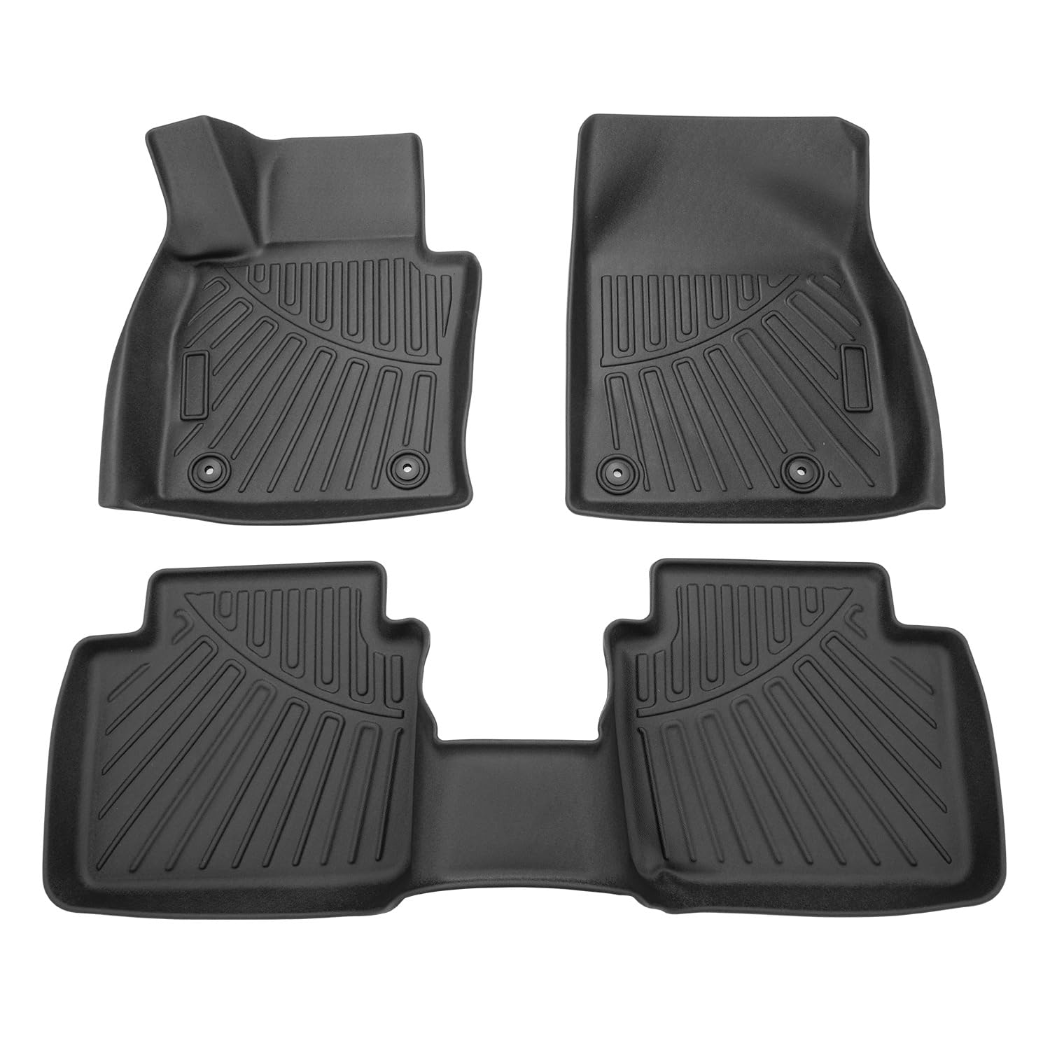 Forccord Custom Fit For Floor Mats Mazda Cx-50 2025 2024 2023 All Weather Protection Tpe Black Heavy Duty Non-Slip Waterproof 3D