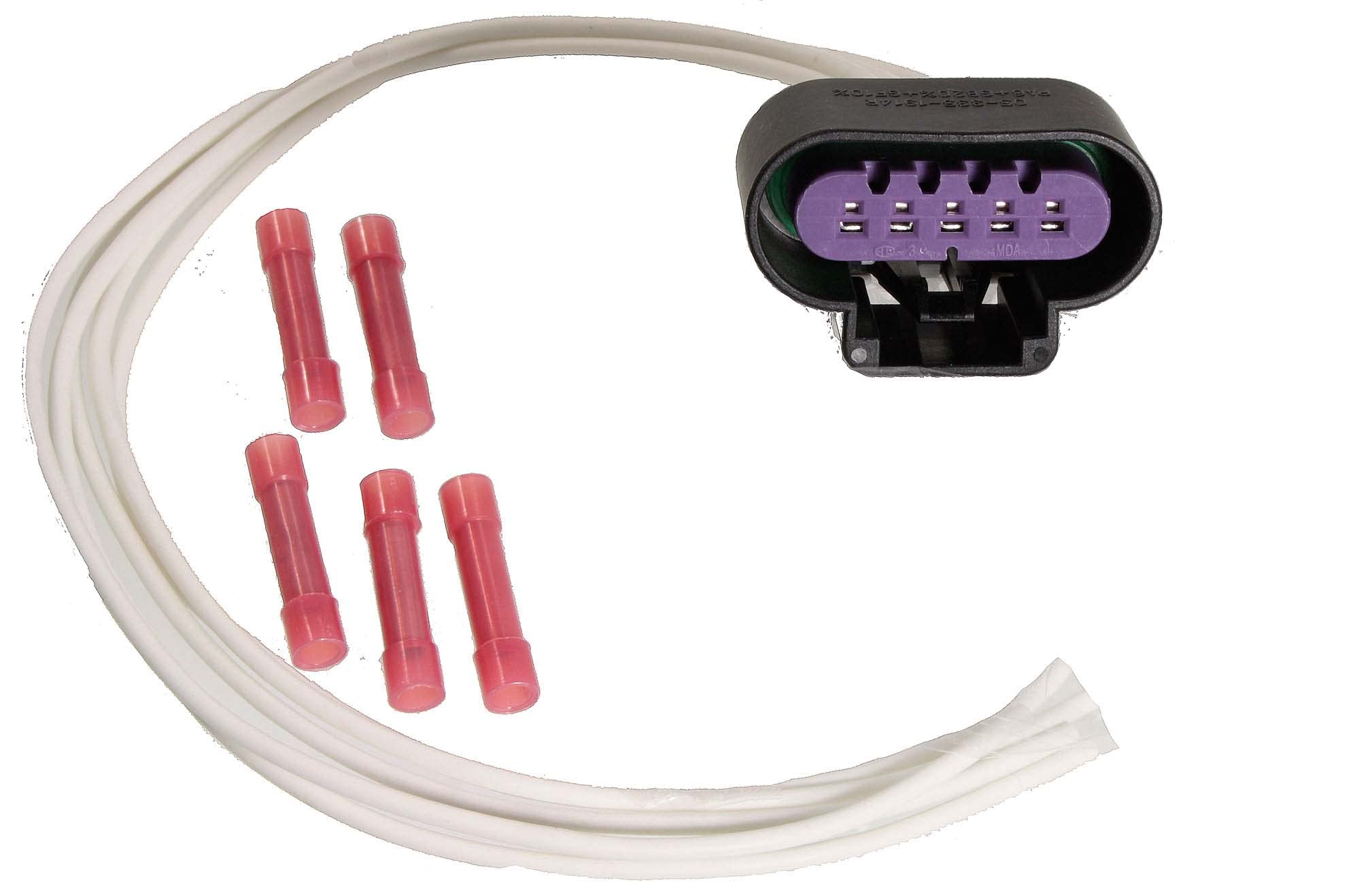 Apdty 756611 Wiring Harness Pigtail Connector 5-Wire (Maf Mass Airflow Sensor)