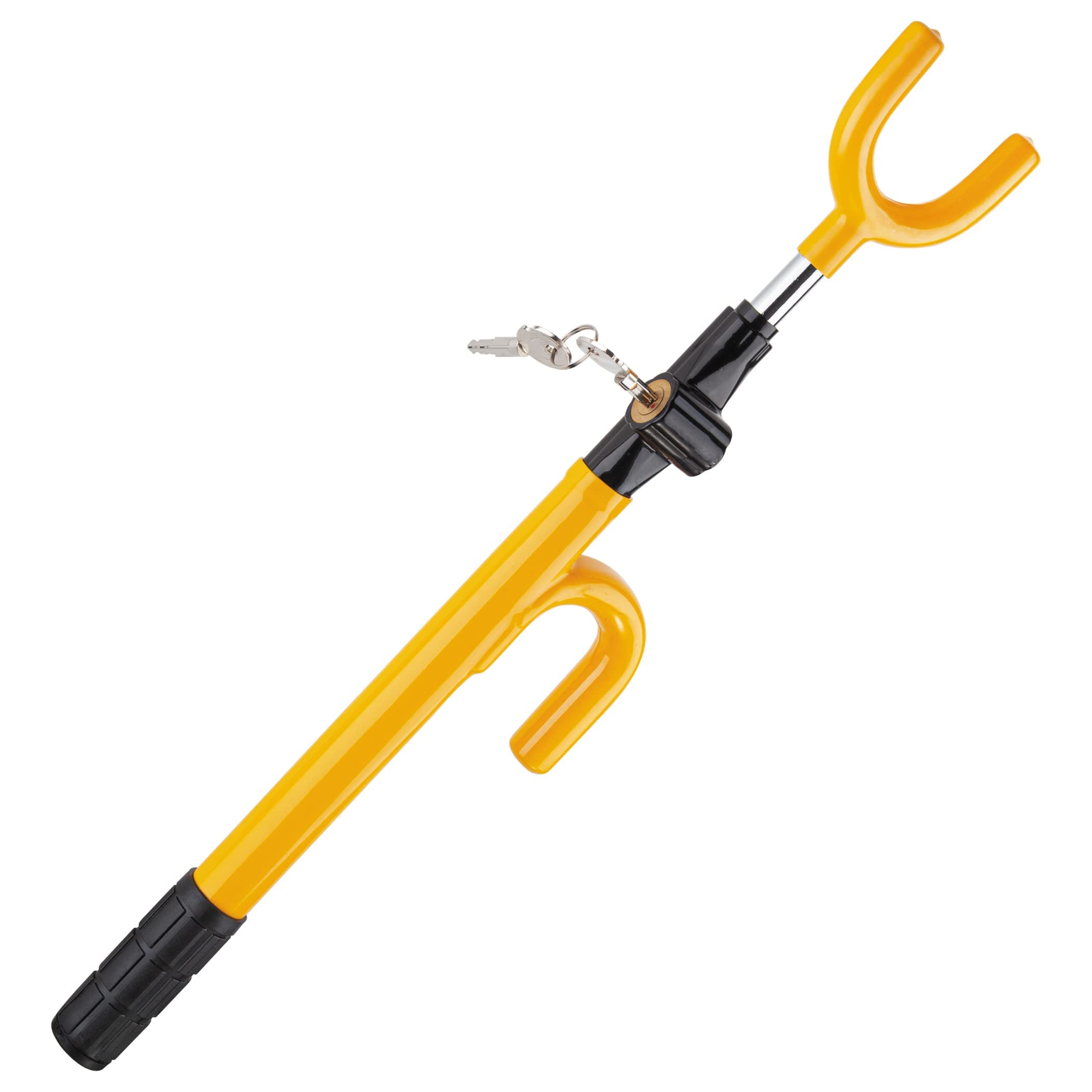 Cartman Vehicle Steering Wheel Lock Car Anti Theft Security Lock With Adjustable Length Fit For Cars Trucks Vans And Suvs