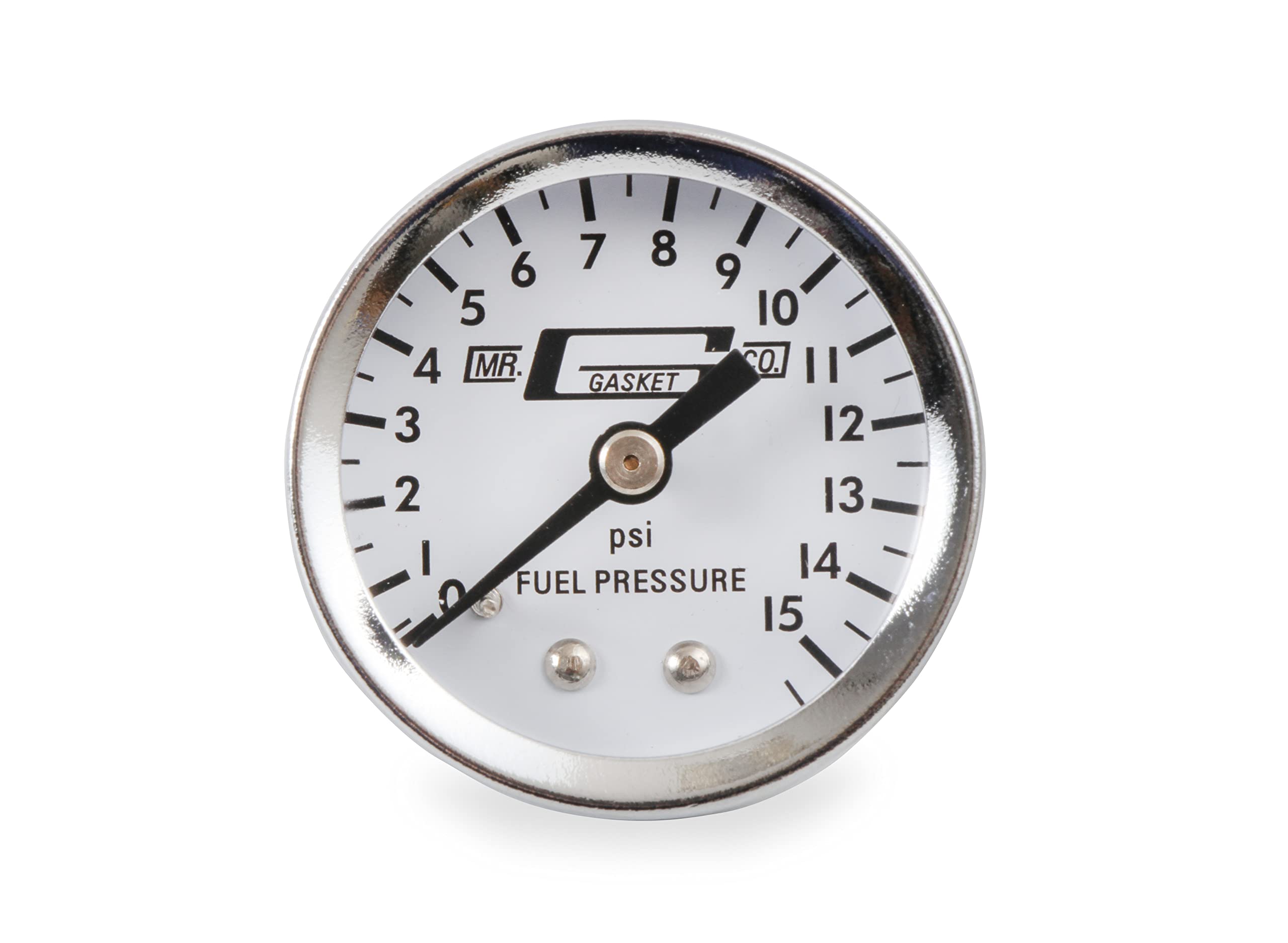 Mr. Gasket 1559 Chrome Plated Fuel Line With Pressure Gauge