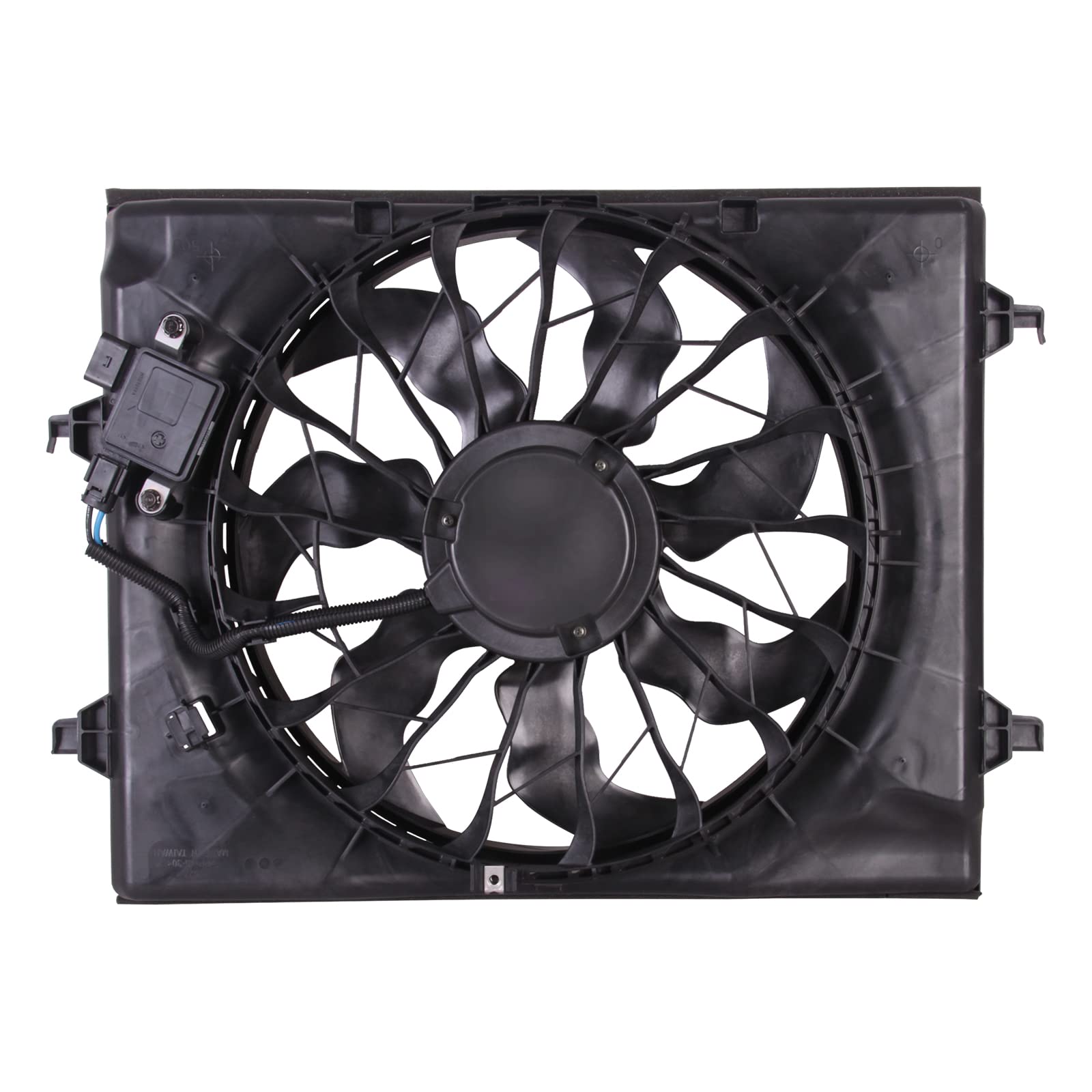 TYG OE Replacement(CAPA Quality) Cooling Fan Extra Silent for 2016-2020 Kia Optima 2.4L W/PWM | 25380-D5200 | KI3115148 | 621-57