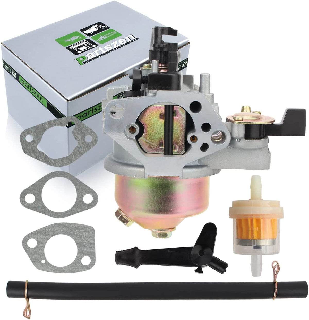 Partszen 420Cc Carburetor Fit For Honda Gx390 Gx420 Wt40Xk1 Wt40Xk2 Wt40Xk3 For Harbor Freight Predator 56101 67853 69784 301Cc For Greyhound 66492 Lf182Fd 11Hp 13 Hp # 16100-Zf6-V00