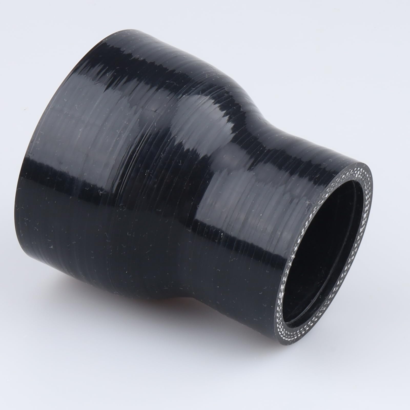 Ac Performance Id 2.5'' To 1.75'' (63Mm To 45Mm) Silicone Hose Straight Reducer 3-Ply Reinforced Black, 3'' Length
