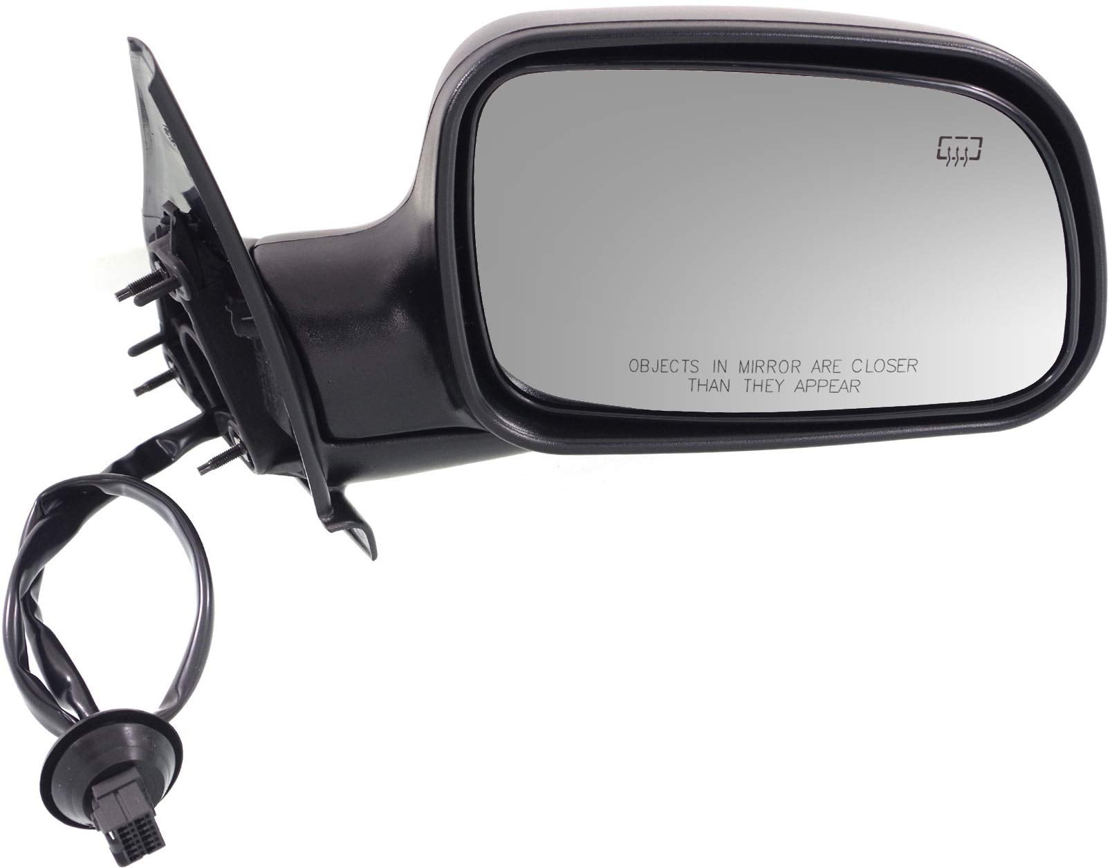 Kool Vue Right Power Heated Door Mirror Compatible With Jeep Grand Cherokee 1999-2004 Textured