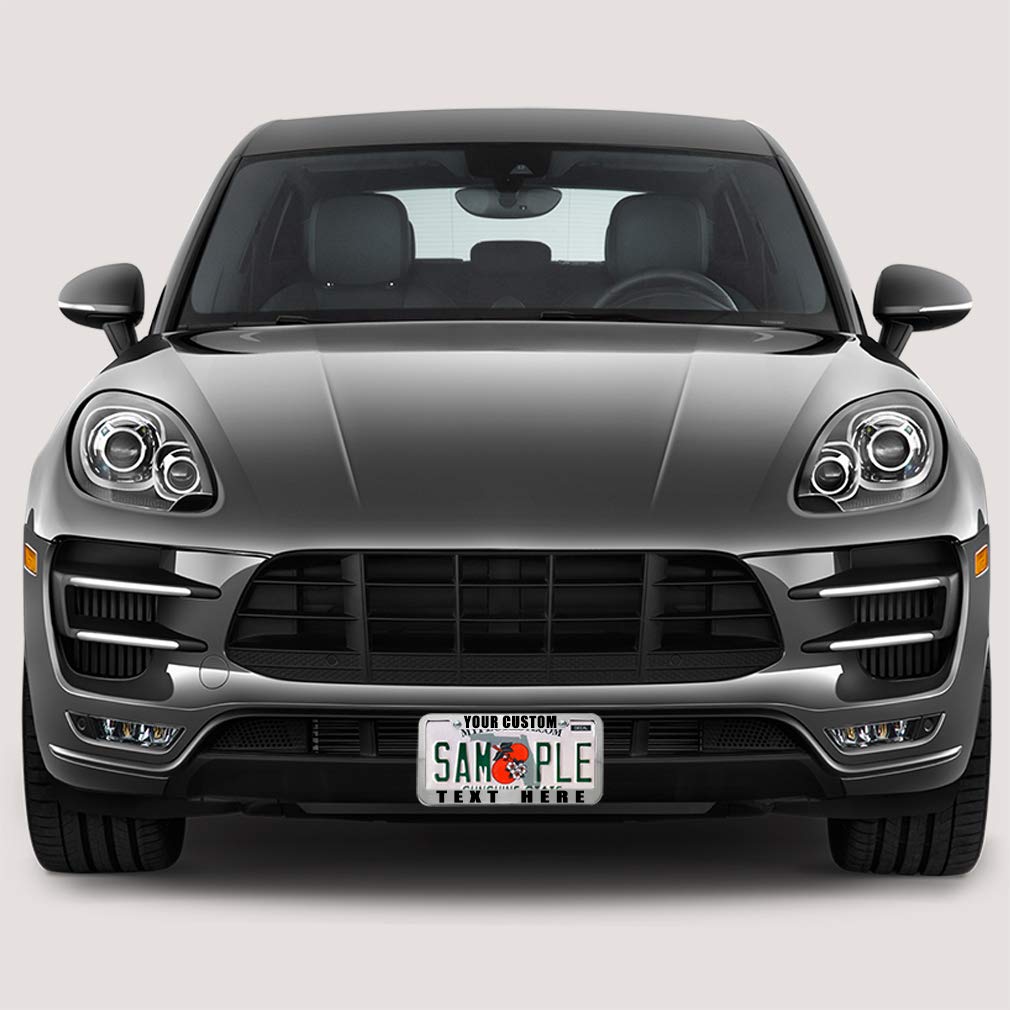 Speedy Pros Funny License Plate Frame Custom Personalized Text Zinc Cute Car Accessories License Plate Holder Black 2 Holes 1 Frame