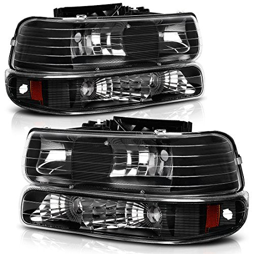 Autosaver88 Headlight Assembly Compatible With 1999-2002 Chevy Silverado 1500 2500/2001-2002 Chevy Silverado 1500Hd 2500Hd 3500/