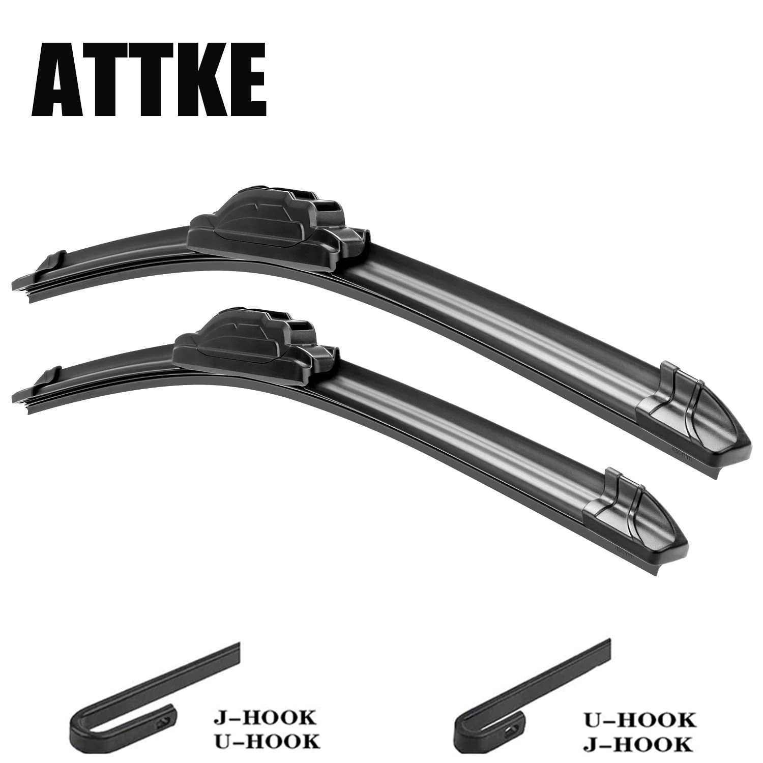 Front Windscreen Wiper Blades 19' + 19' Set For U/J Original Equipment Replacement, Oem Quality All Season Wiper Blades