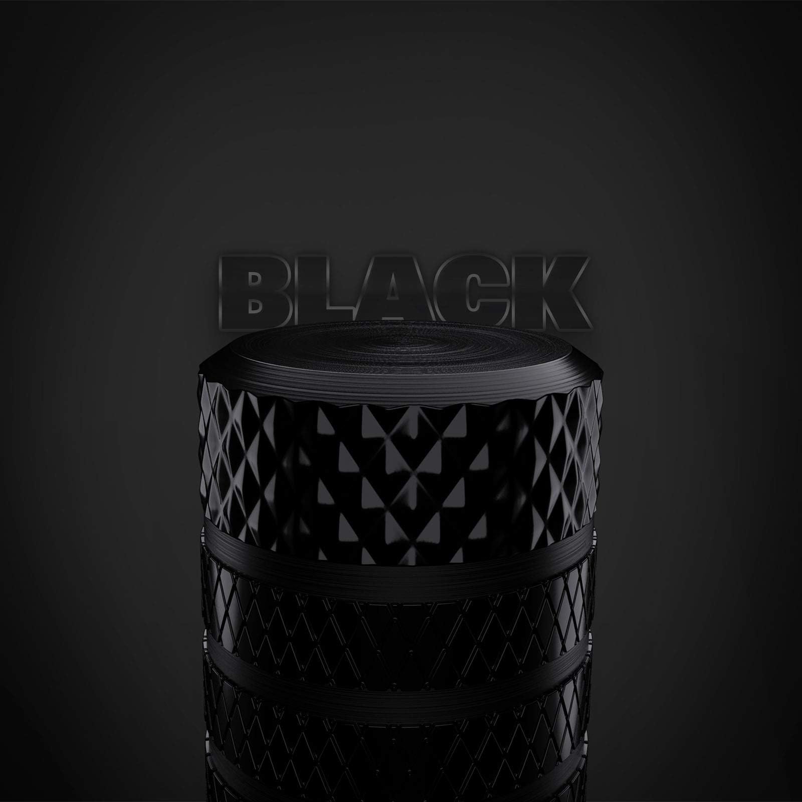 Ckauto Tire Valve Stem Caps, Black, 10 Pcs/Pack, Anodized Aluminum Tire Cap Set, Corrosion Resistant, Universal Stem Covers For