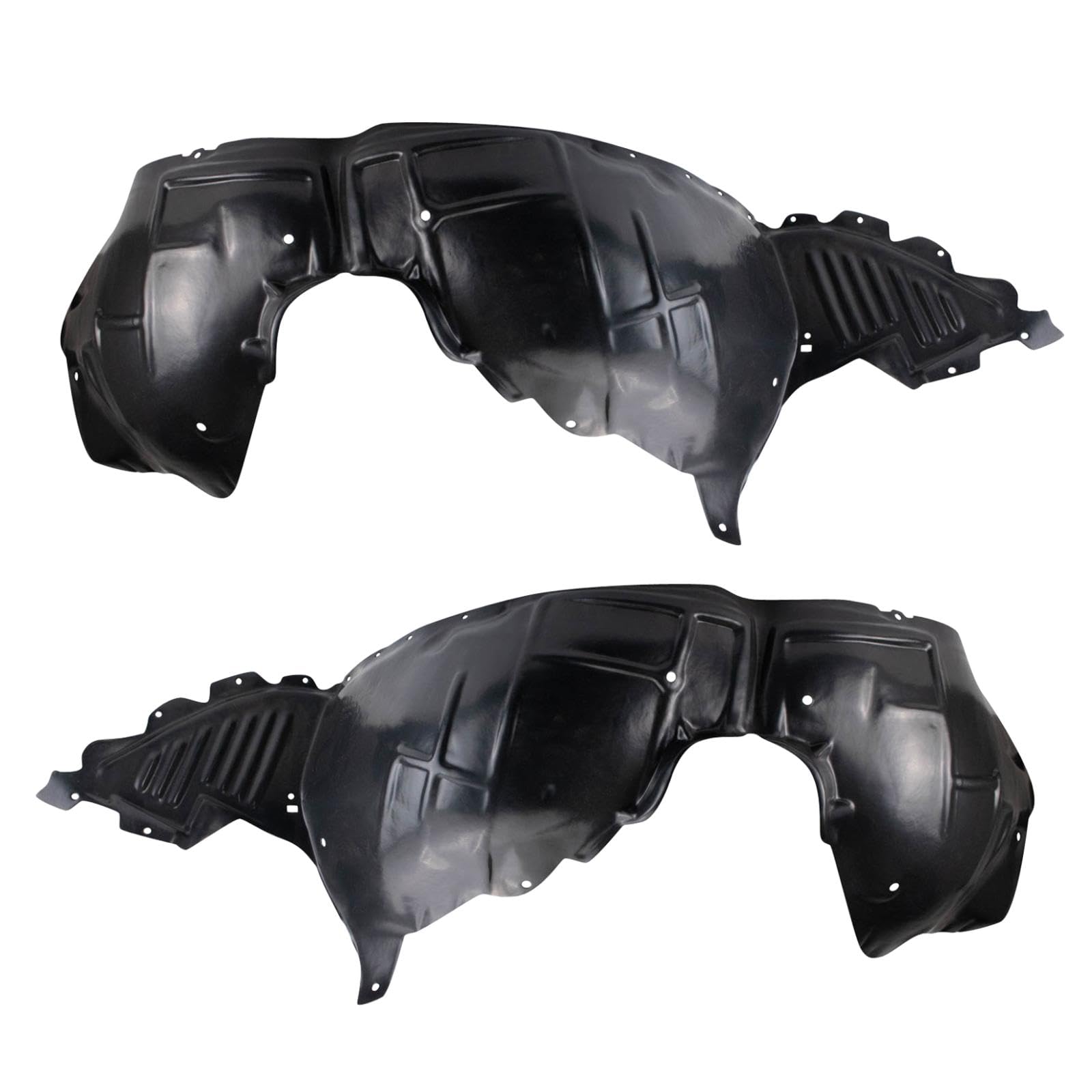 Trq Front Inner Fender Liner Set Compatible With 2013-2017 Cadillac Xts Gm1248287 Gm1249287