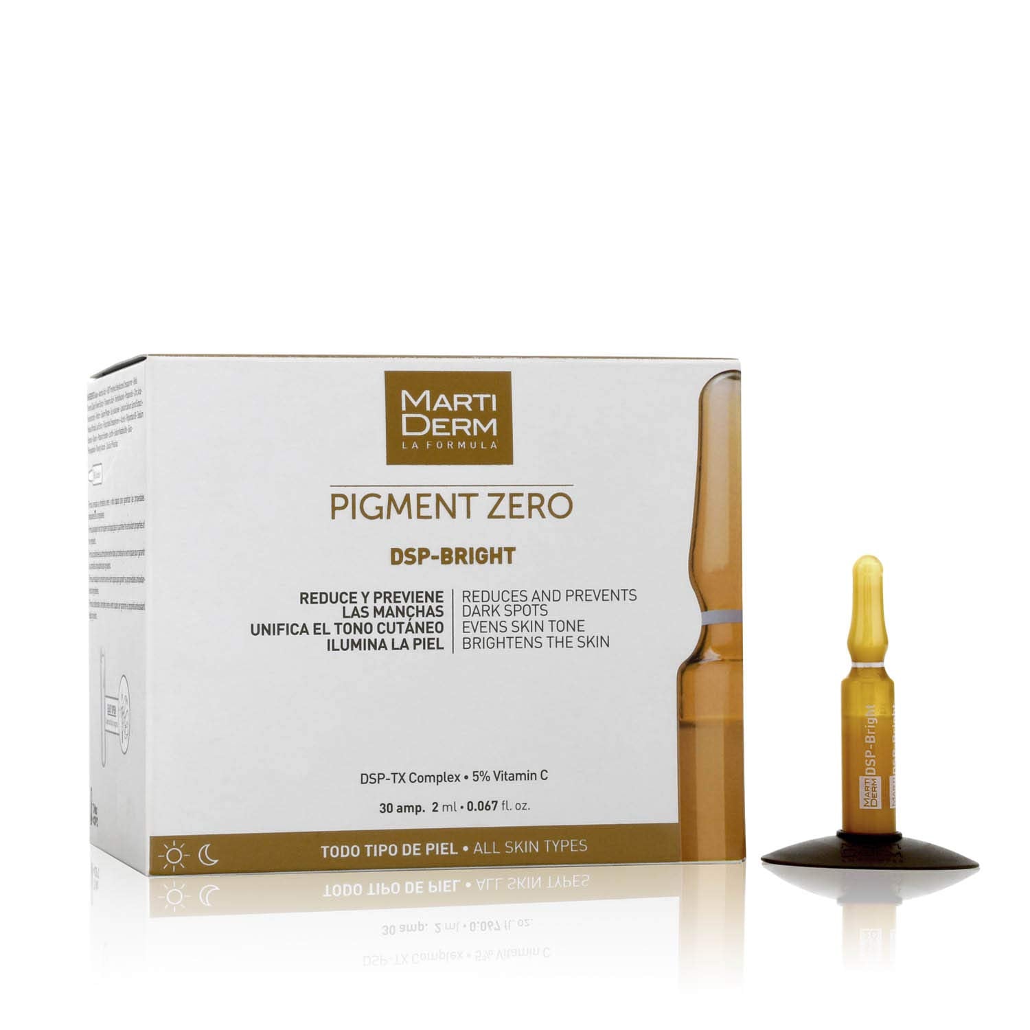 MARTIDERM PIGMENT-ZERO DSP-BRIGHT 30 AMPOLLAS-New
