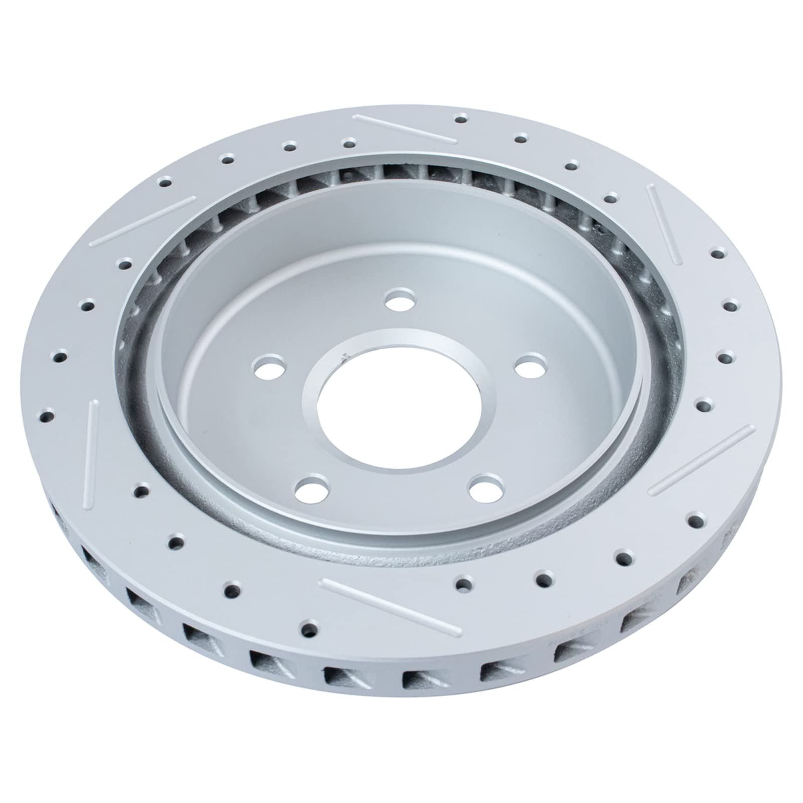 Trq Rear Performance Brake Rotors Set Premium G-Coated Compatible With 2004-2005 Cadillac Xlr 1997-2013 Chevrolet Corvette