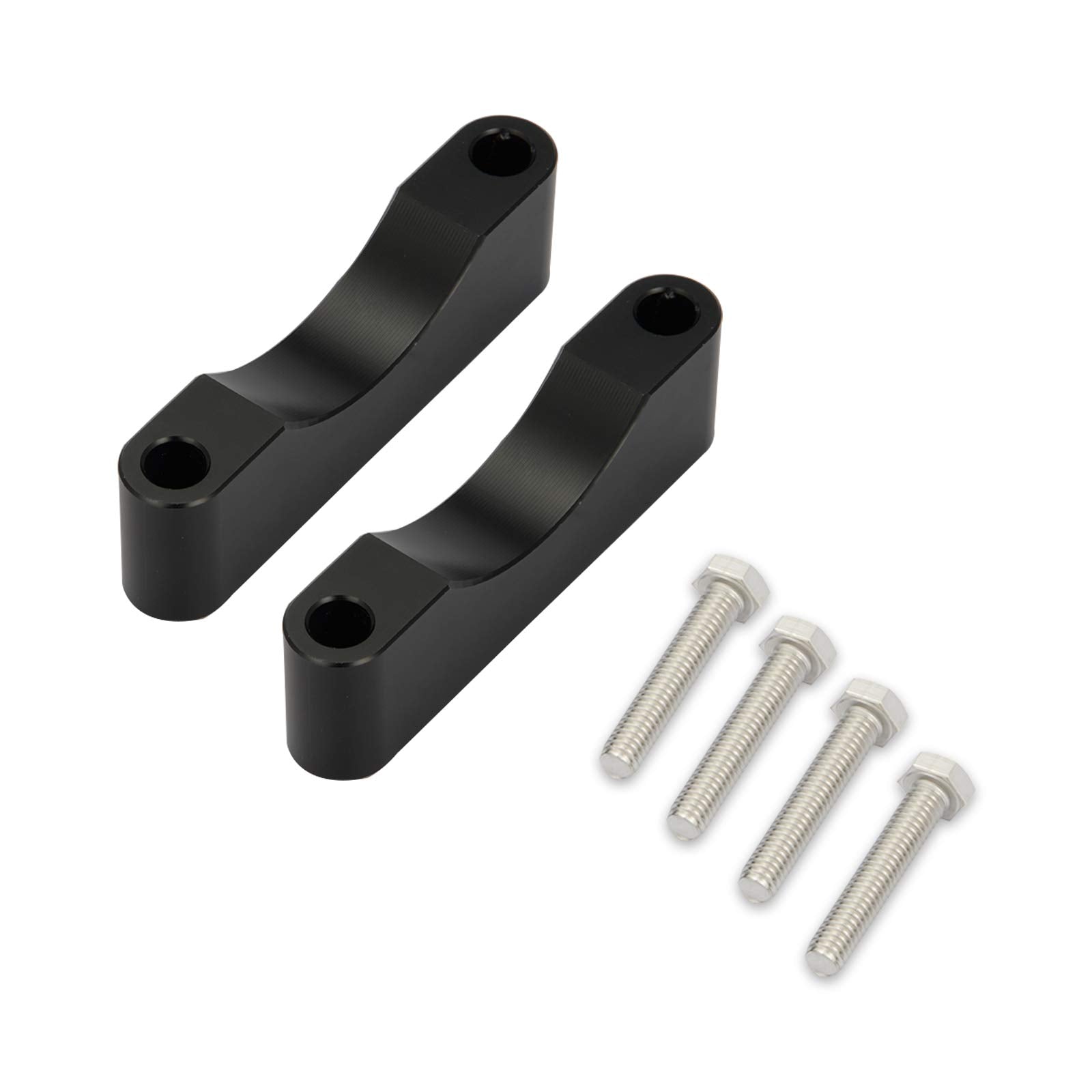 Black Front Fender Spacer Bracket Kit Fit 21'' 23'' 26'' Fender Compatible with 1997-2013 Harley Touring Electra Glide Road King