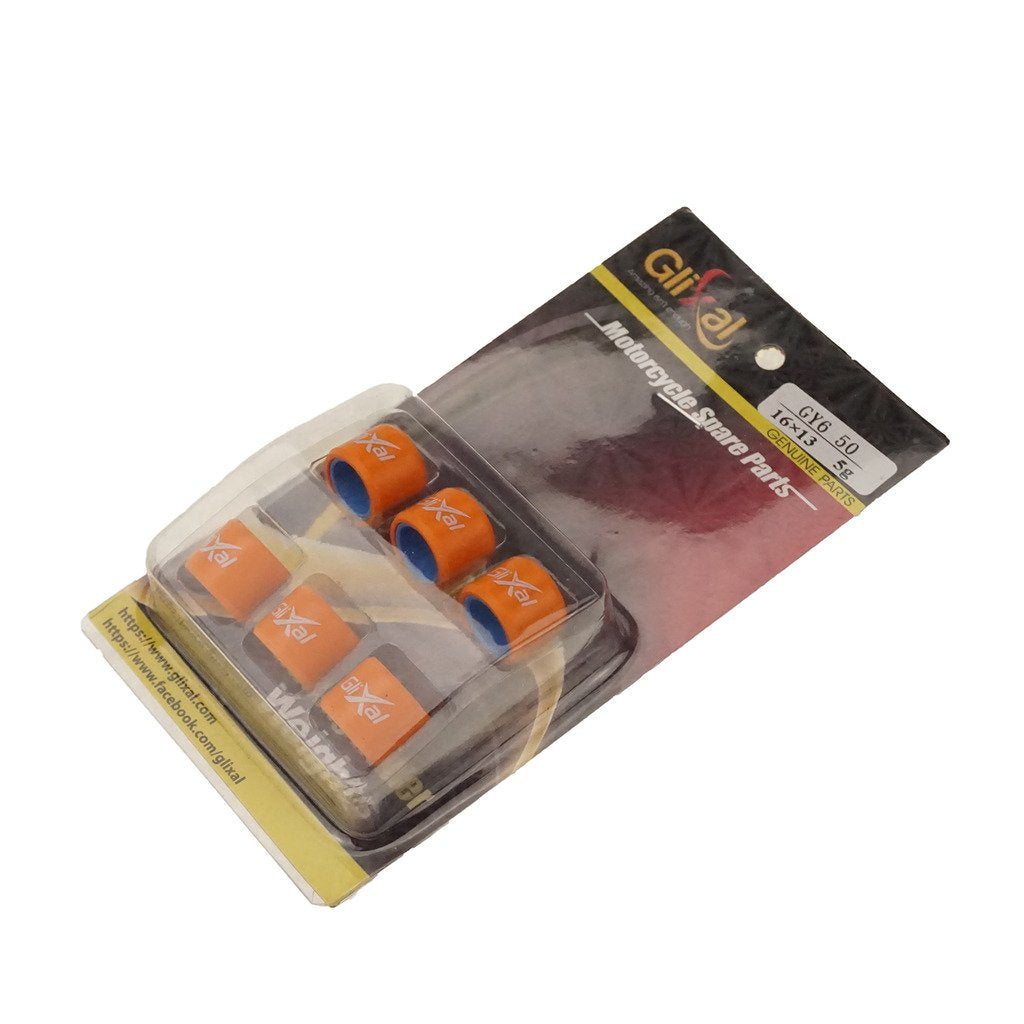 Glixal Atks-04010 16X13Mm High Performance Racing Variator Roller Weights Set 139Qmb Gy6 50Cc - 100Cc Scooter Moped Atv (5 Gram)
