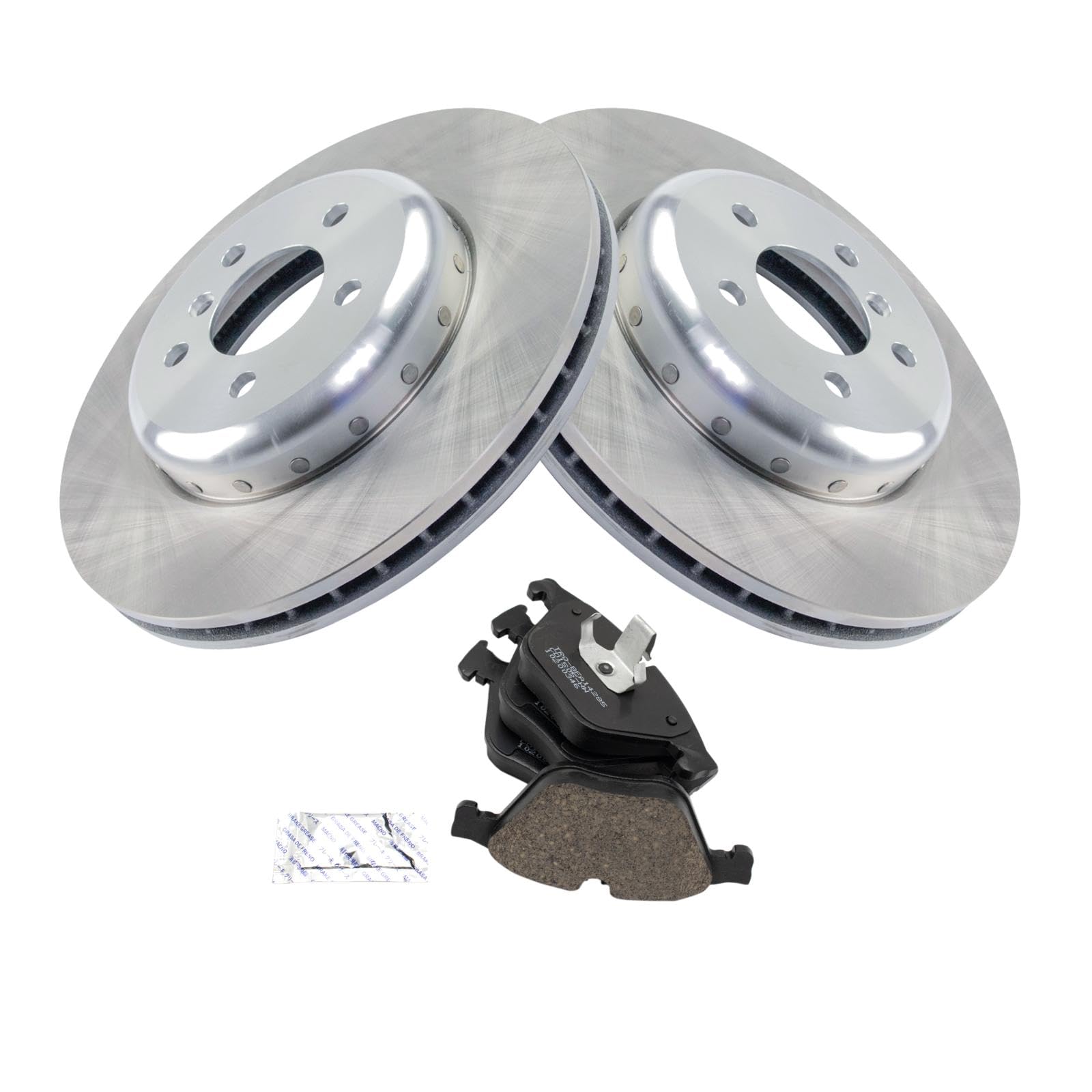 Trq Front Brake Pad & Rotor Kit Compatible With 11-17 Bmw