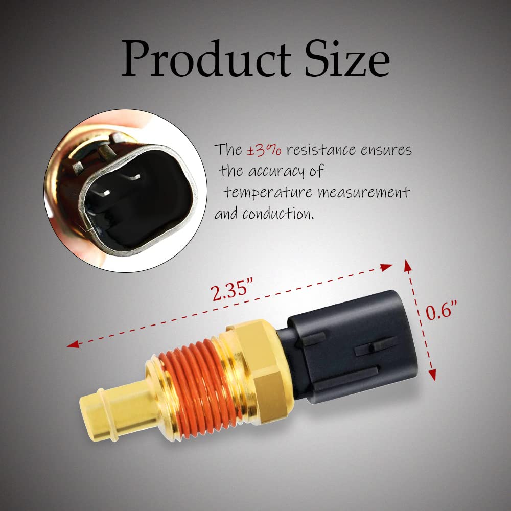 HAOBO Engine Coolant Temperature Sensor, Water Temperature Sensor 5149077AB Compatible with Chrysler, Grand Cherokee, J-eep Wran