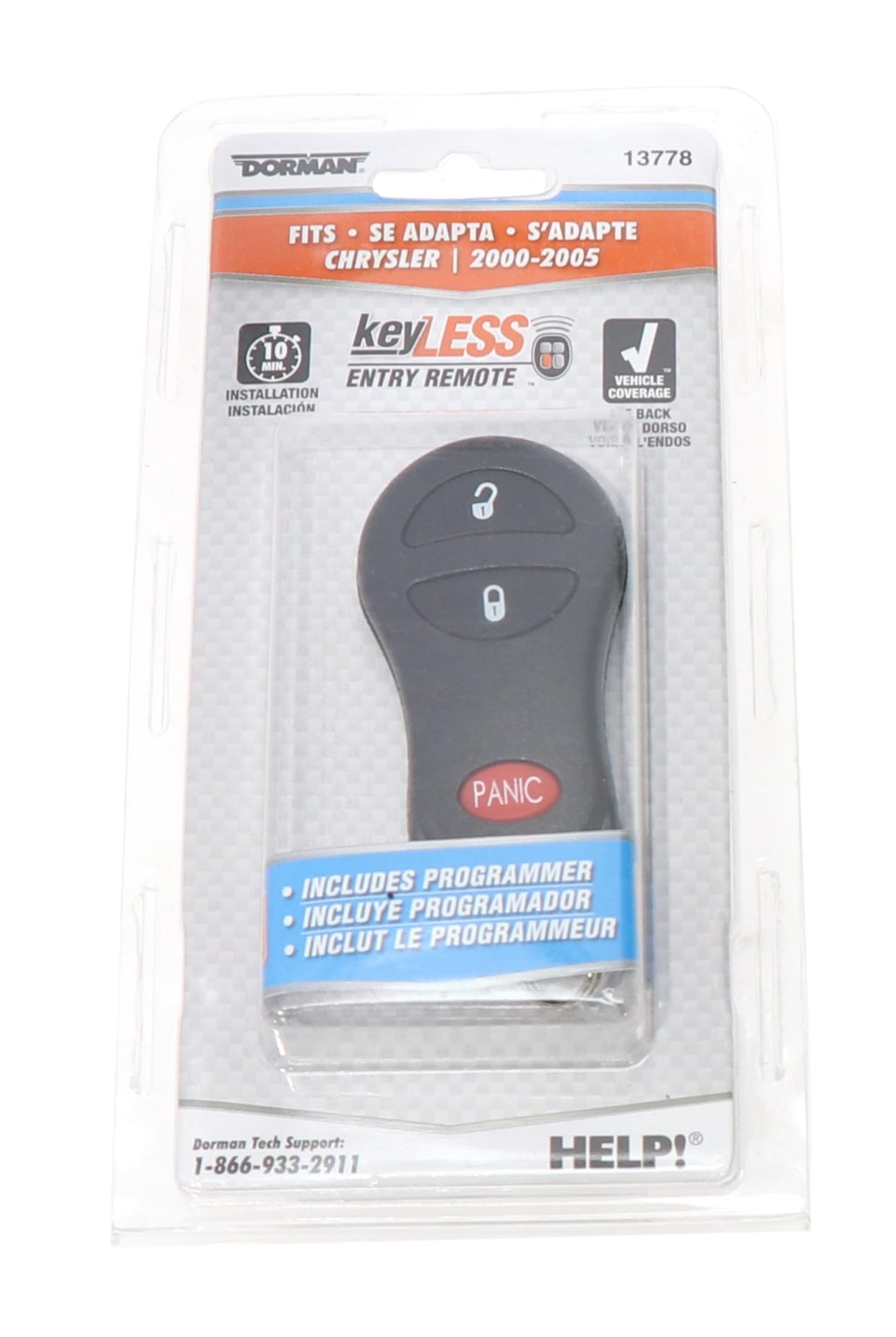 Dorman 13778 Keyless Entry Remote 3 Button Compatible With Select Models (Oe Fix)