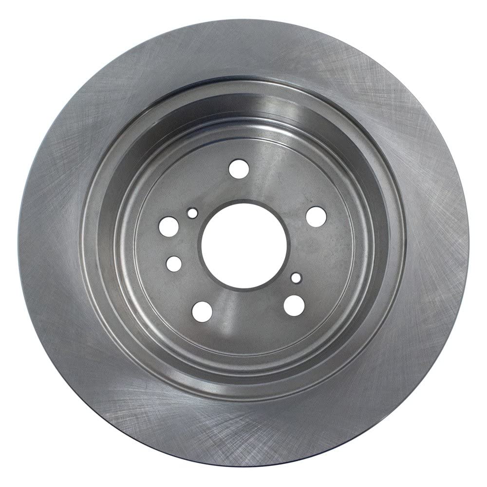 Trq Rear Brake Rotors Set Solid Compatible With 2004-2010 Toyota Sienna