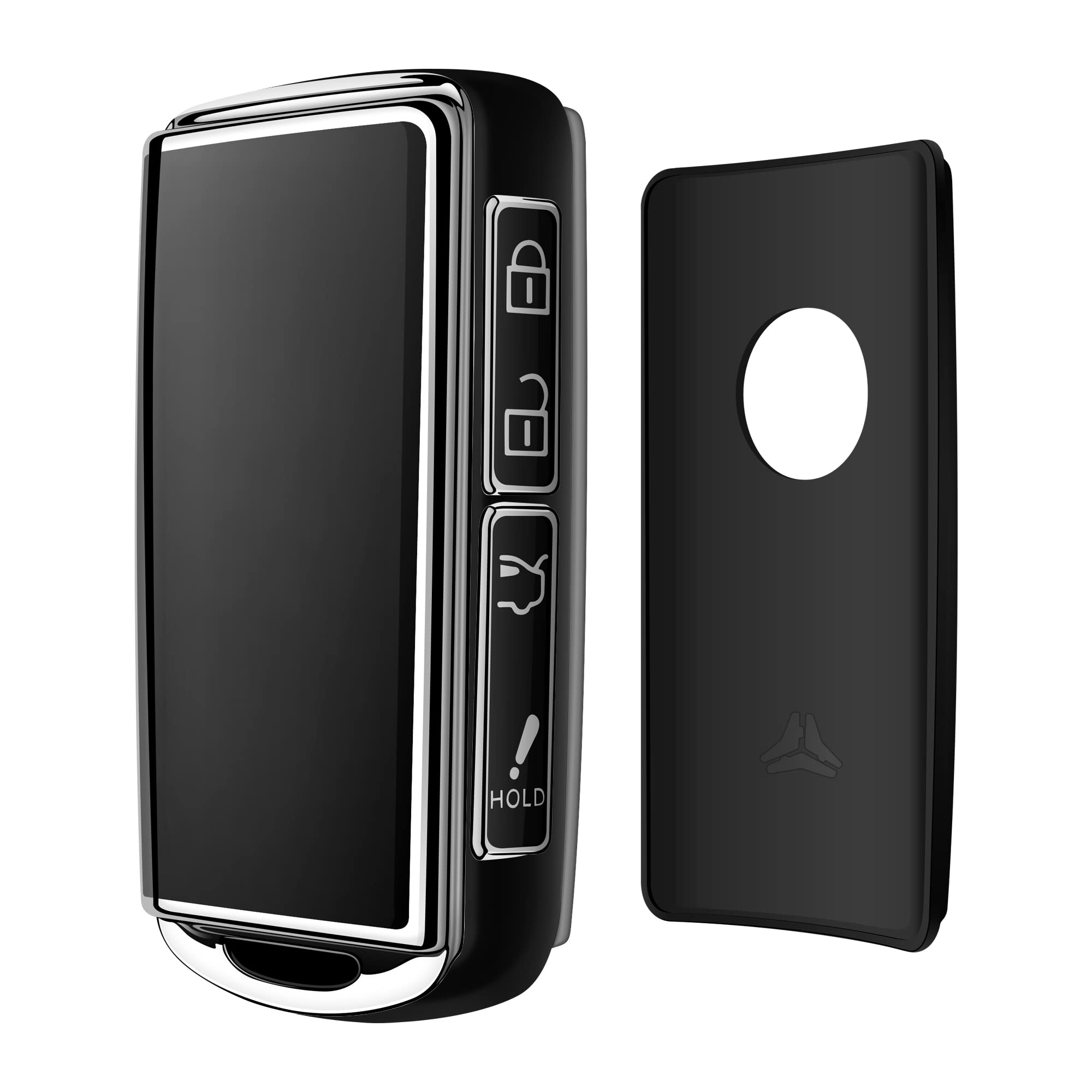 Sindeda for Mazda Key Fob Cover with Keychain Key Case Key Shell 360 Degree Full Protection Compatible with 2019-2024 Mazda 3, M