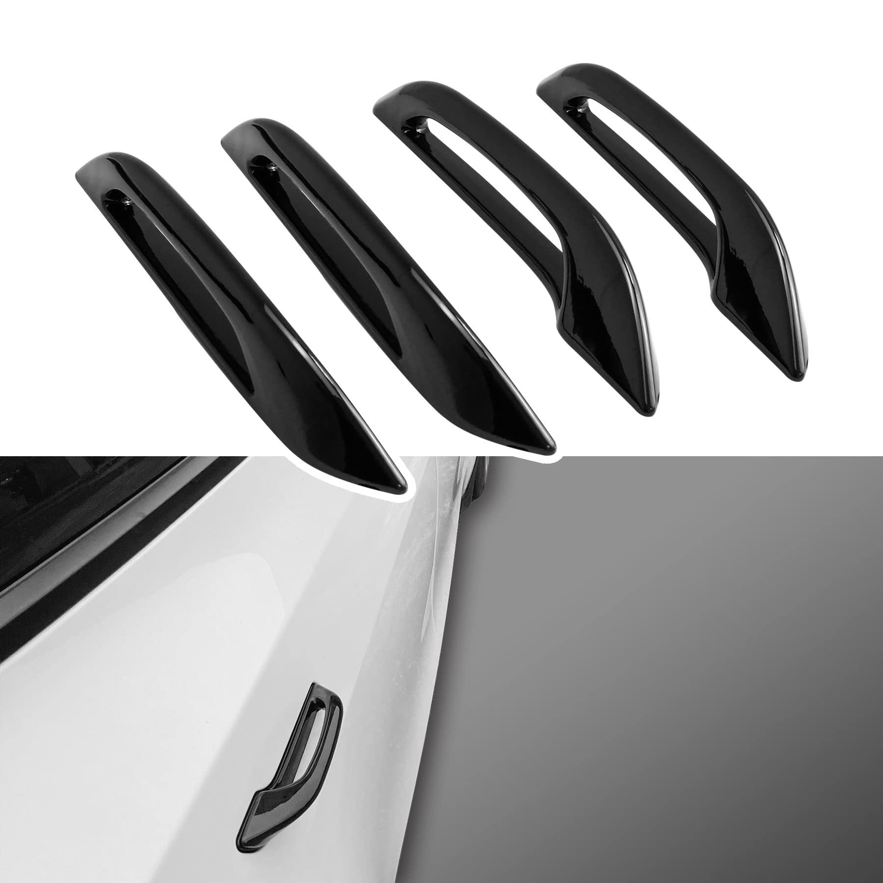 TIKSCIENCE Door Handle Protector for Tesla Model 3 2017-2023 Pull Door Handle Warp for Tesla Model Y 2020-2023 Door Handle Cover