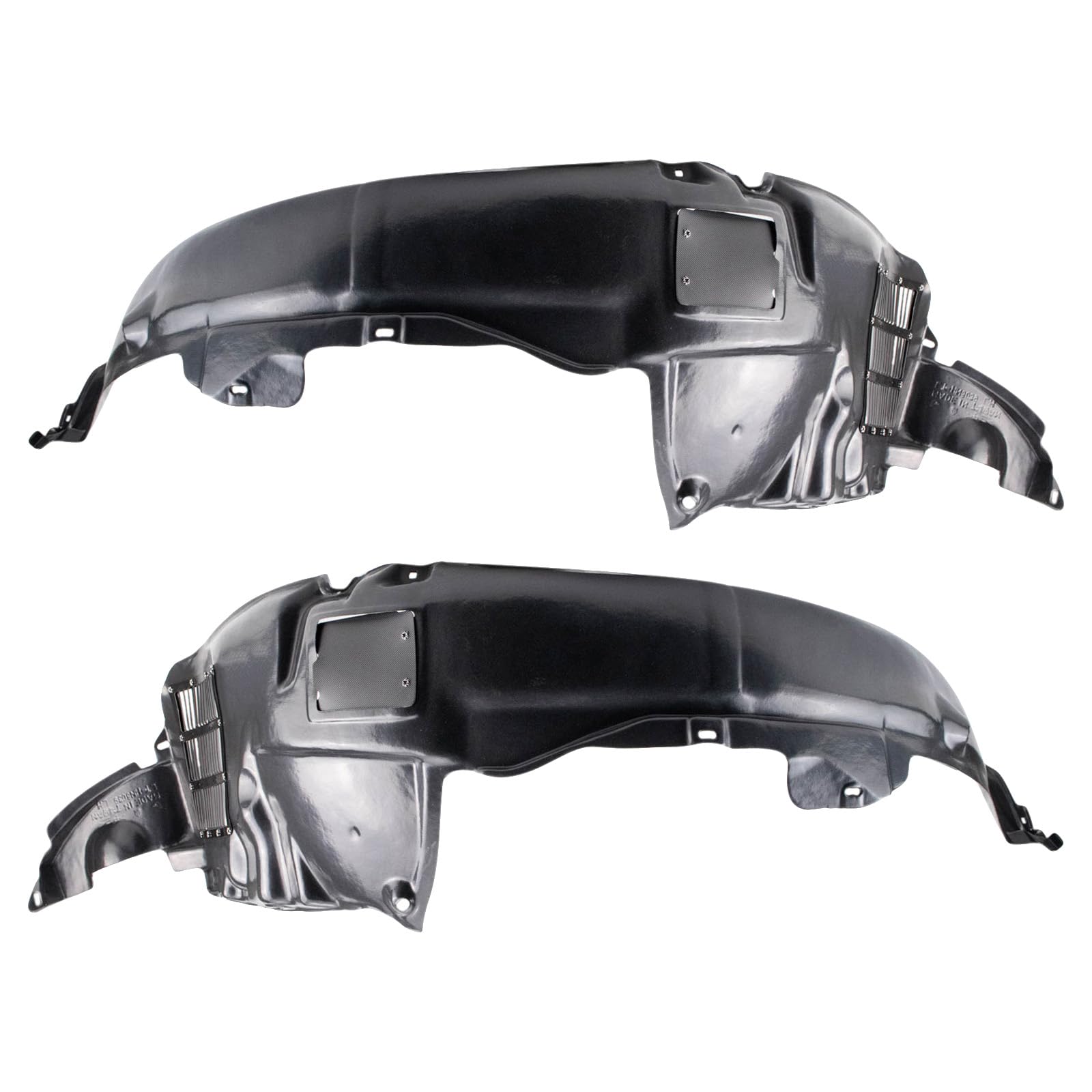 Trq Inner Fender Liner Set Compatible With 2006-2010 Hyundai Azera Hy1248112 Hy1249112