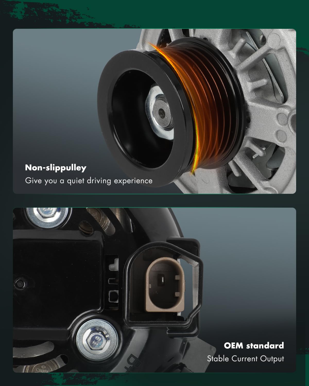 SCITOO Alternator Fit for TOYOTA for Tacoma V6 3.5L 2016-2021 - 12V 130Amp CW S7 Pulley Class, Replace OE 21247 104211-3761 2706