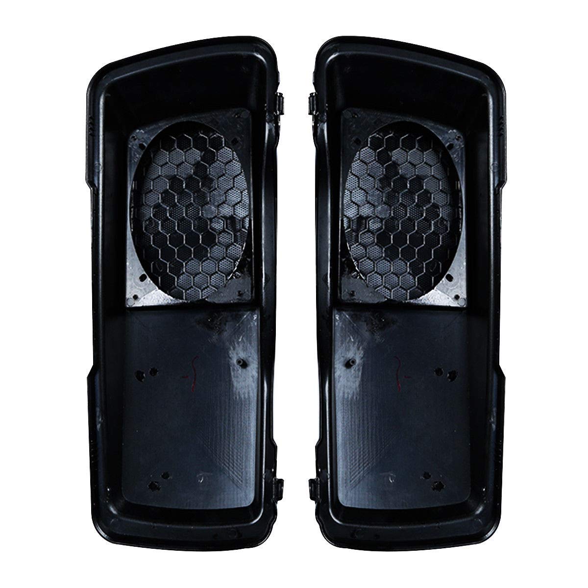 Xmt-Moto Saddlebag Lids W/6 X 9 Inch Speaker Grilles Fit For 1993-2013 Harley Davidson Touring Road Street Glide Hard Saddlebags