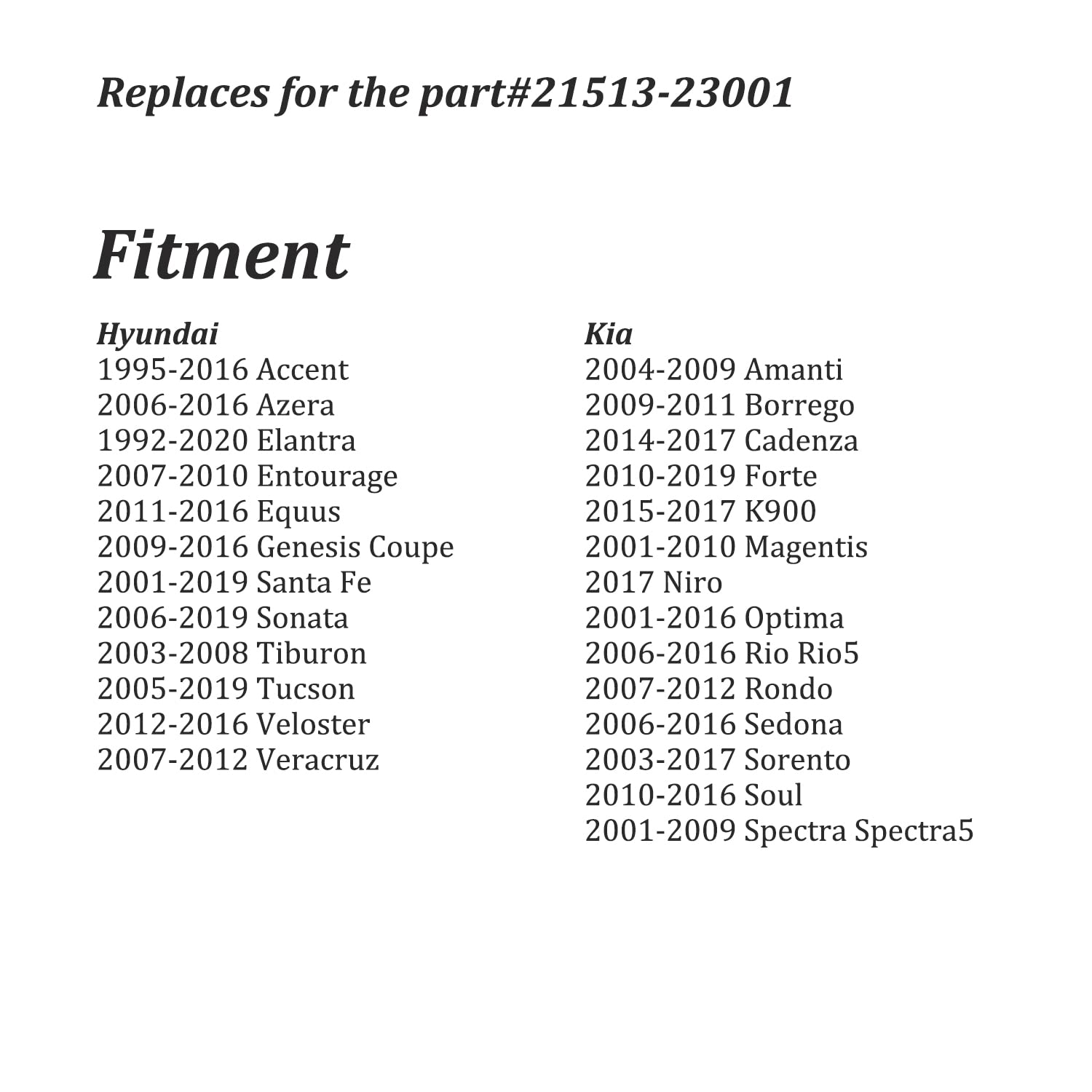 Oil Drian Plug Crush Washer Gasket Fit For Hyundai Kia - Oil Pan Washer Gasket Ring Seal Fit For Sonata Elantra Accent Tucson Veloster Sorento Optima Soul Forte, Replace 21513-23001