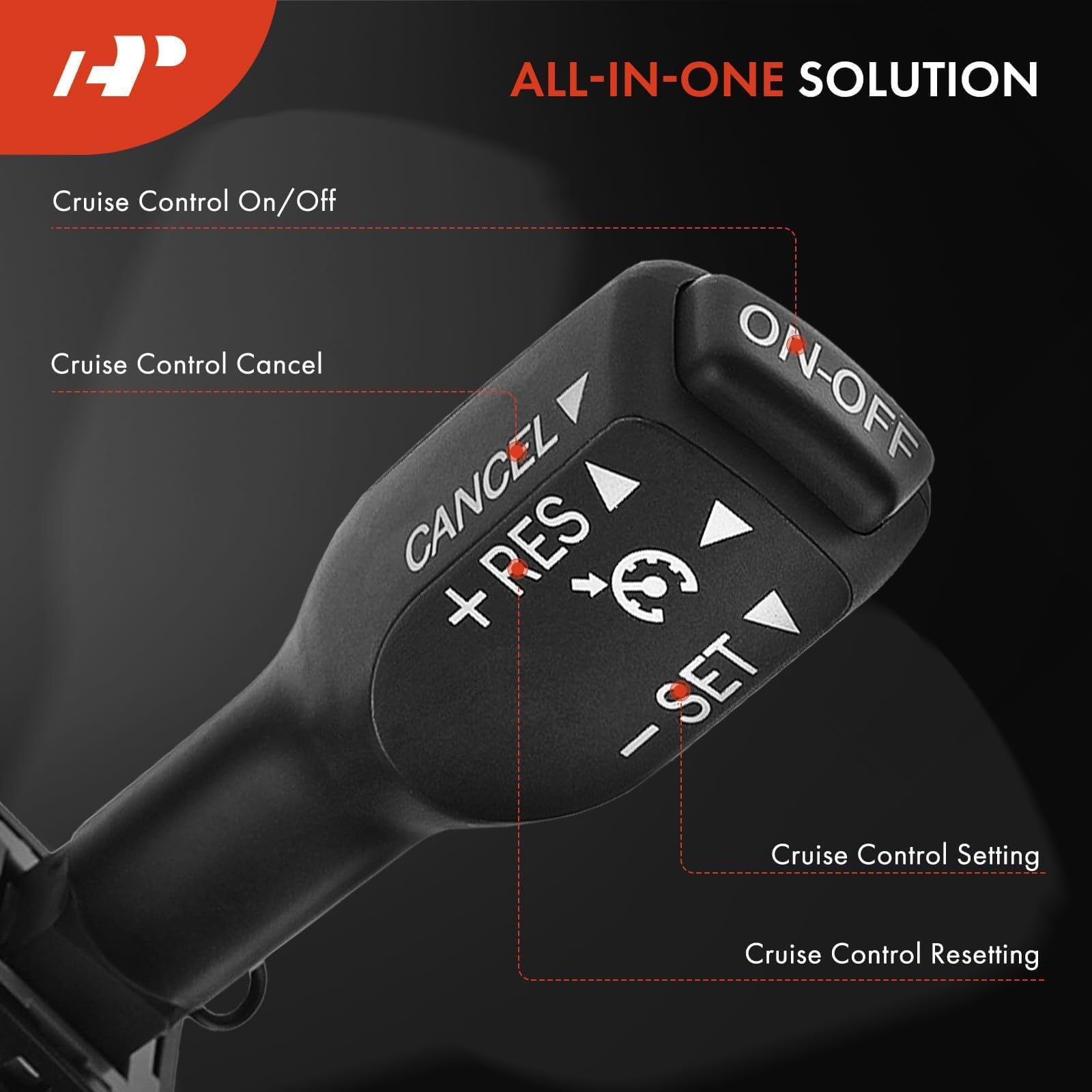 A-Premium Cruise Control Switch Assembly Compatible With Toyota & Lexus - 2001-2023 - Tacoma 4Runner Tundra Rav4 Sienna Avalon C