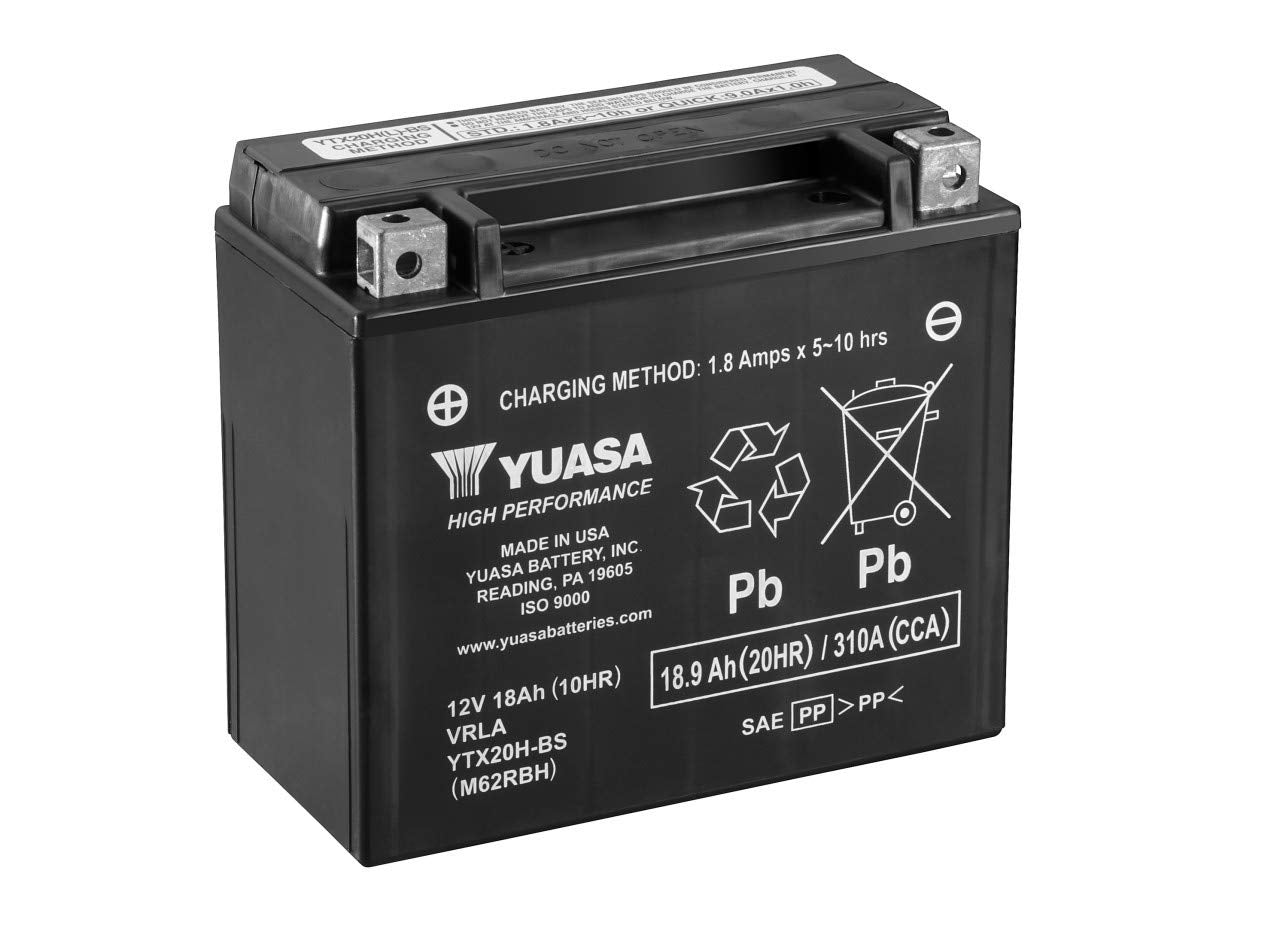 Yuasa Yuam62Rbh Ytx20H-Bs Battery, Multicolor, One Size