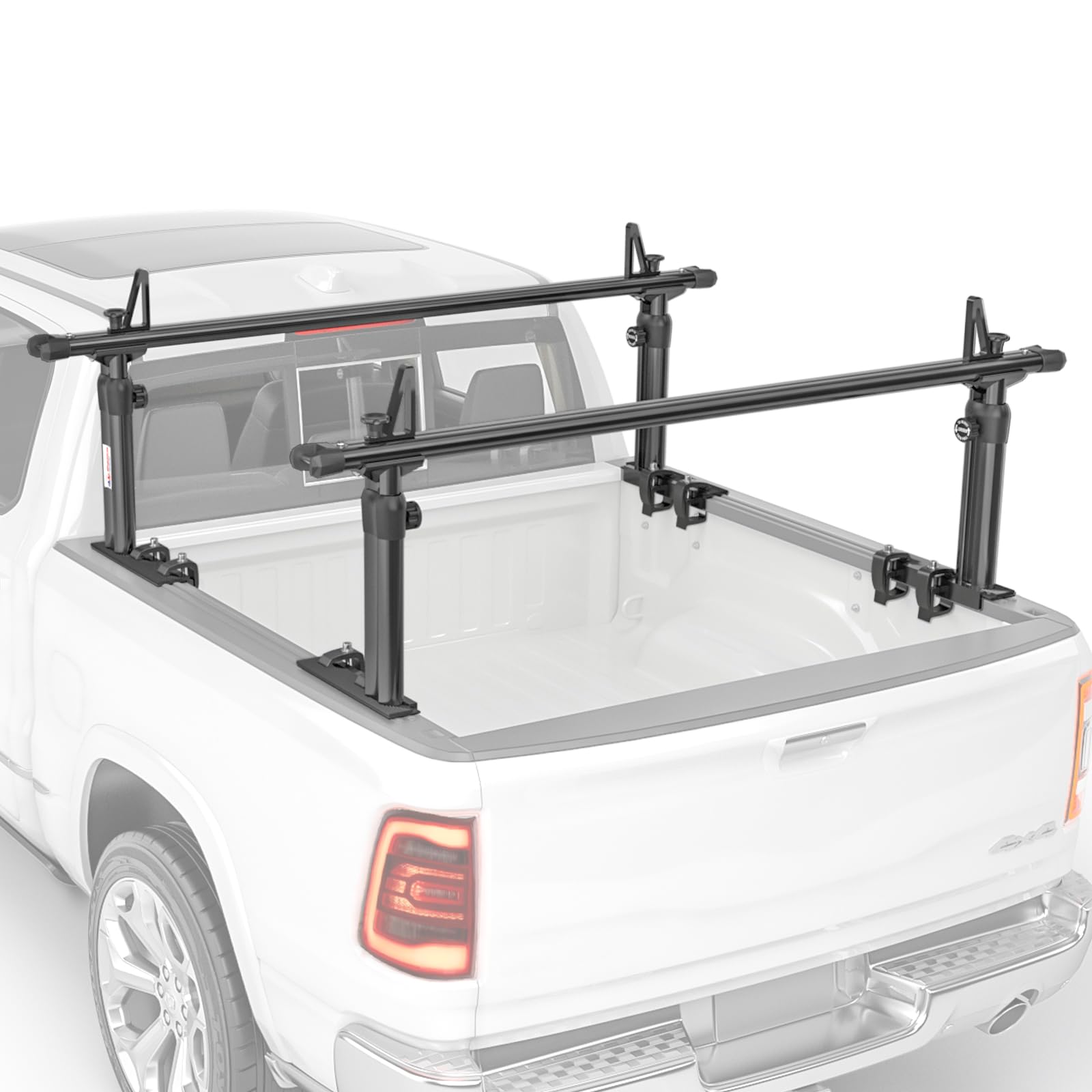 Aa-Racks Model Apx2501 79'' Full-Size Pickup Truck Ladder Racks Low-Profile Height-Adjustable Utility Aluminum Truck Bed Rack Wi