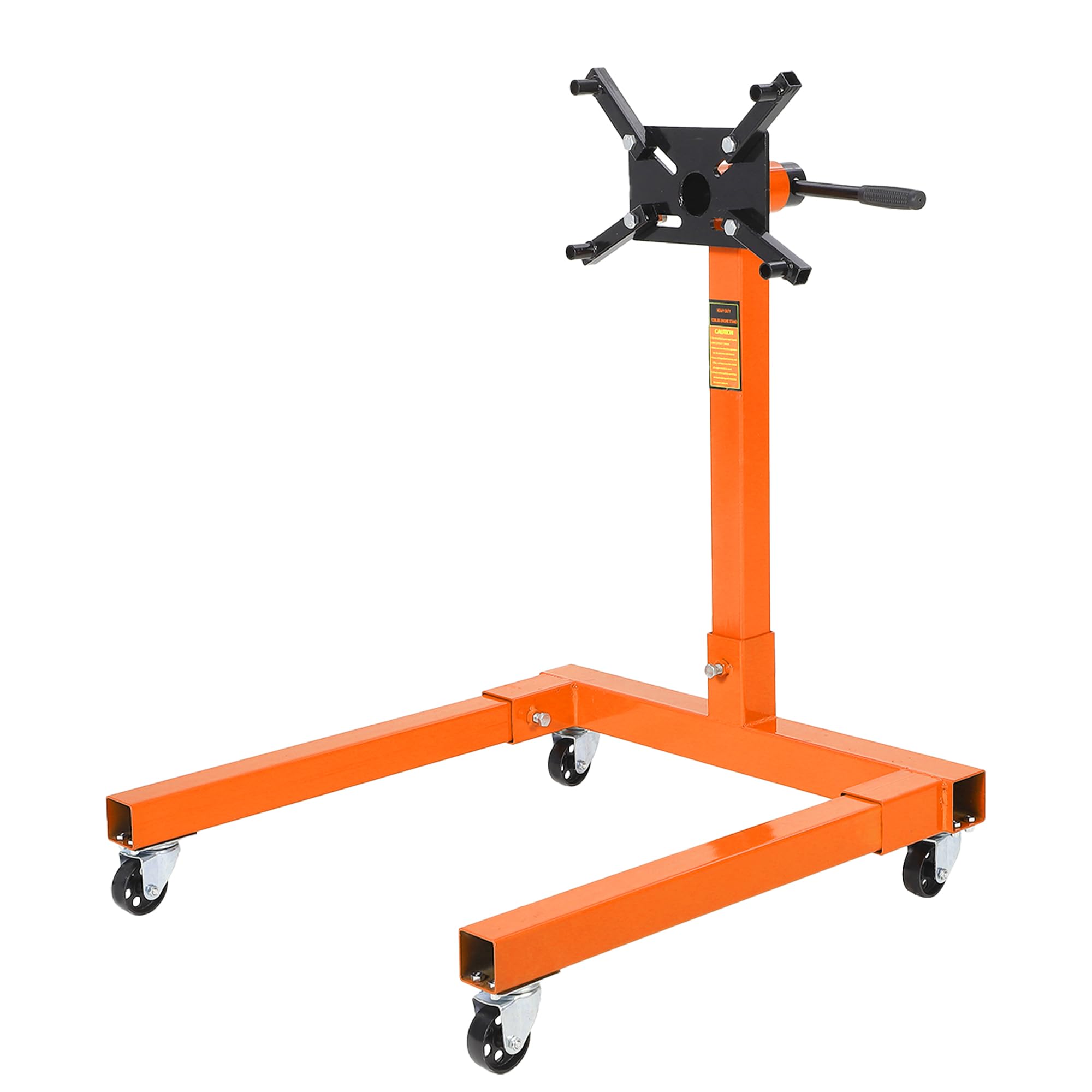 EliteEdge 1300 LBS Engine Stand,Heavy Duty Foldable Rotating Engine Stand with 360-Degree Rotating Head,4 -Adjustable Arms & 4-C