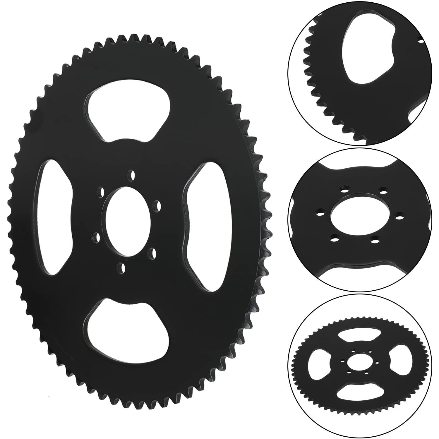 YOXUFA 65 Teeth #35 Chain Rear Sprocket for 97cc 98cc 100cc 2.5hp Coleman CT100U Trail CC100X CK100 Baja Doodle Bug Blitz Dirt B