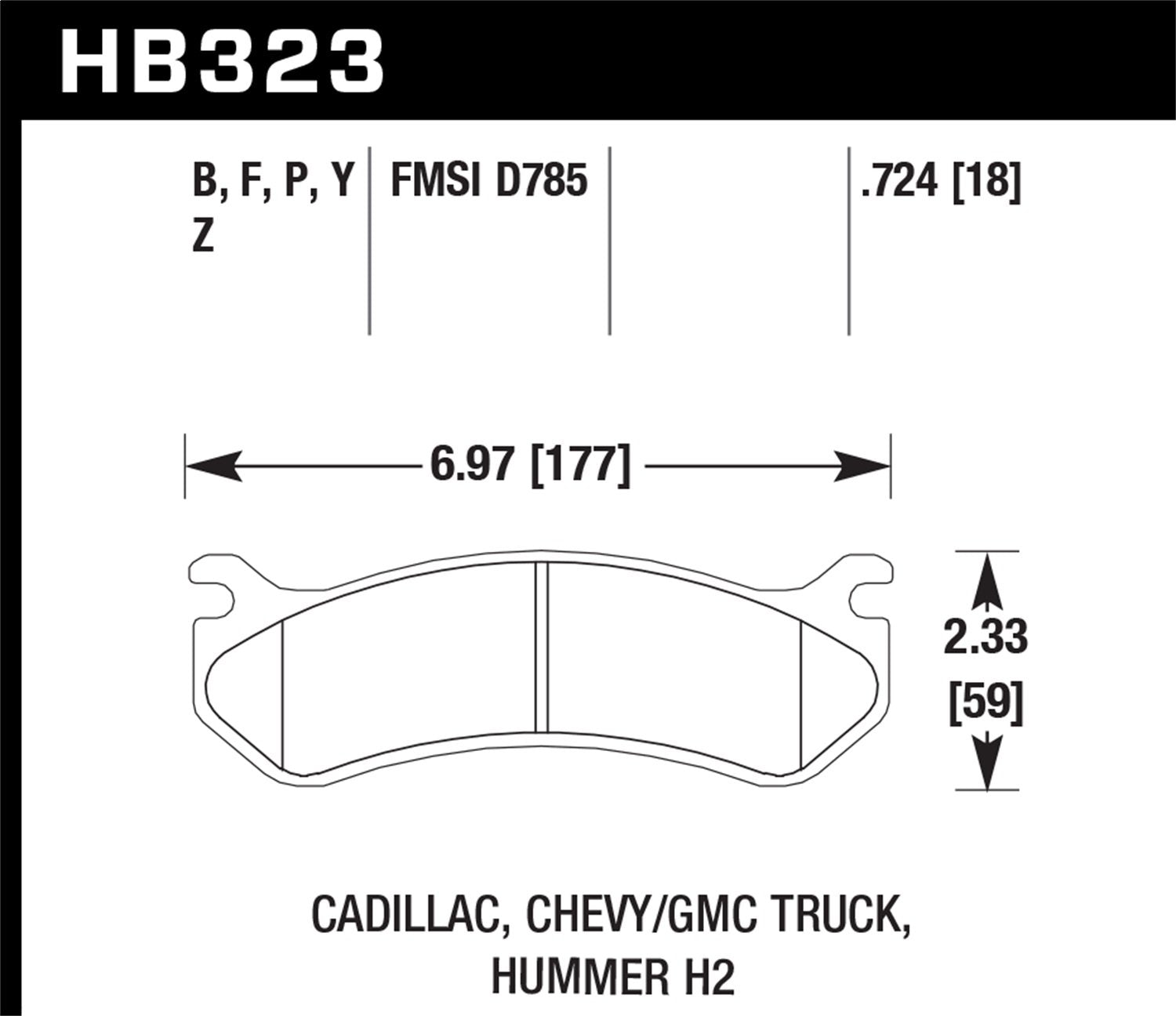 Hawk Performance Hb323P.724 Superduty Brake Pad