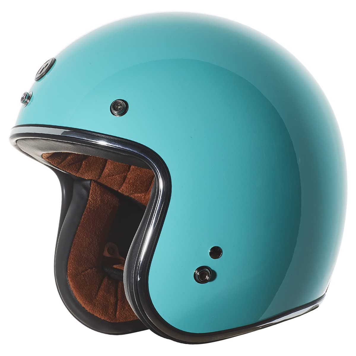 Torc T50/Del Mar Open Face 3/4 Motorcycle Helmet With Color/Graphic Dot Approved (Robin Egg Blue, Large)