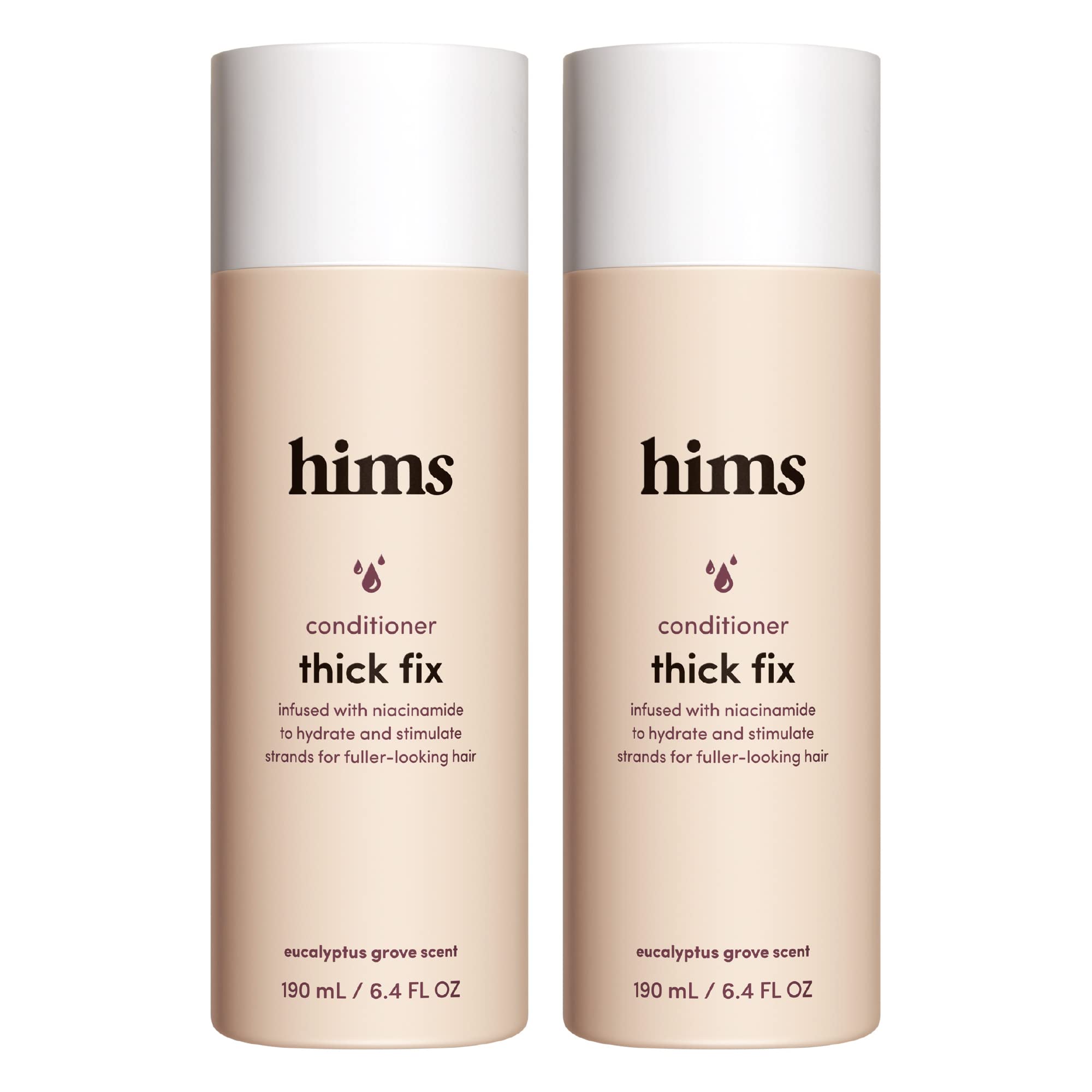 hims Thick Fix Conditioner - Hair Loss Conditioner With Niacinamide - Supports Hair Growth Treatment - Fresh Eucalyptus Grove  2 pack  6.4oz-New